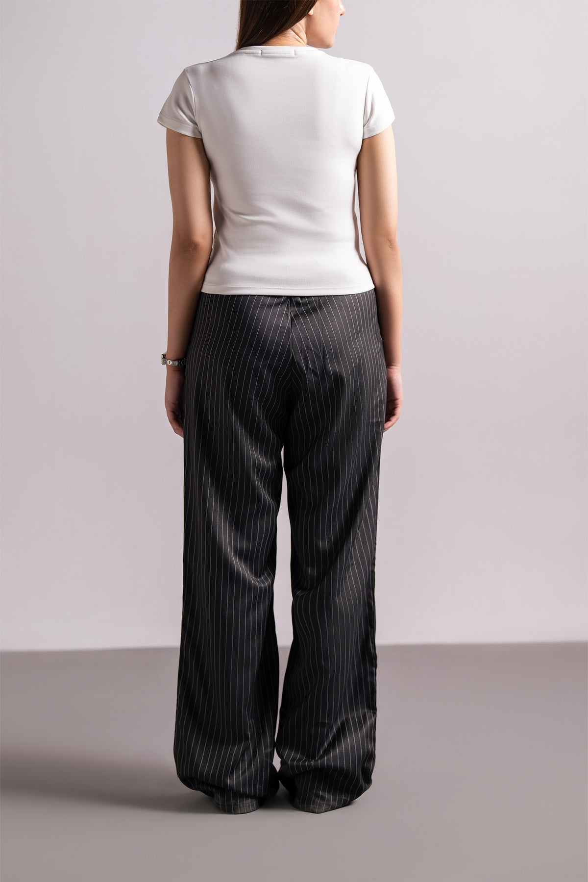 Black Stripe Trousers