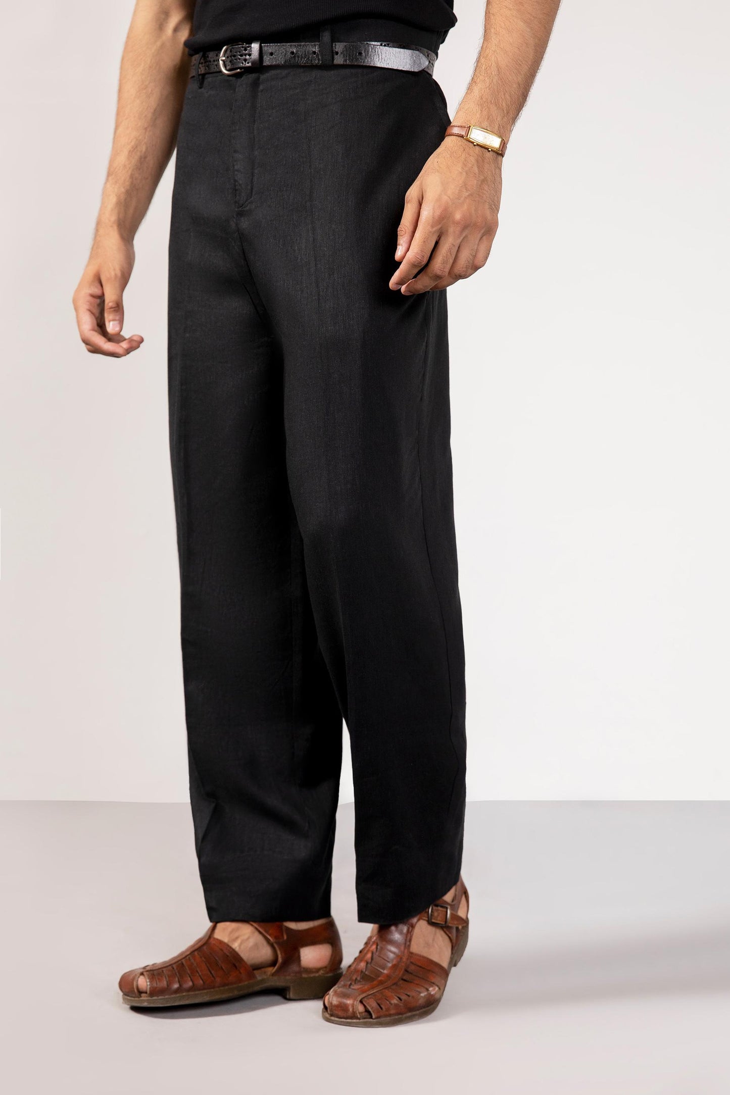 Grey linen trouser
