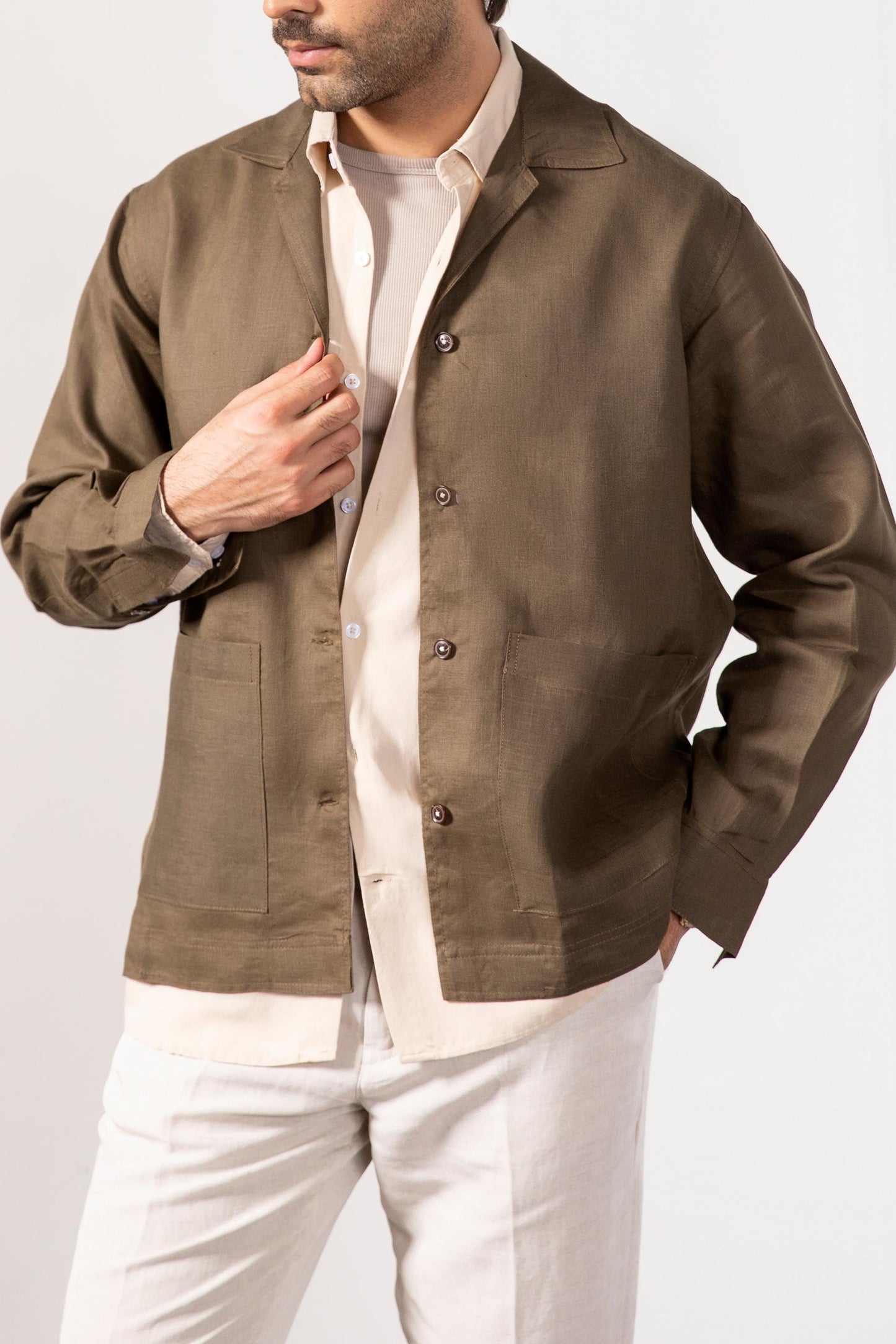 Olive Green Overshirt