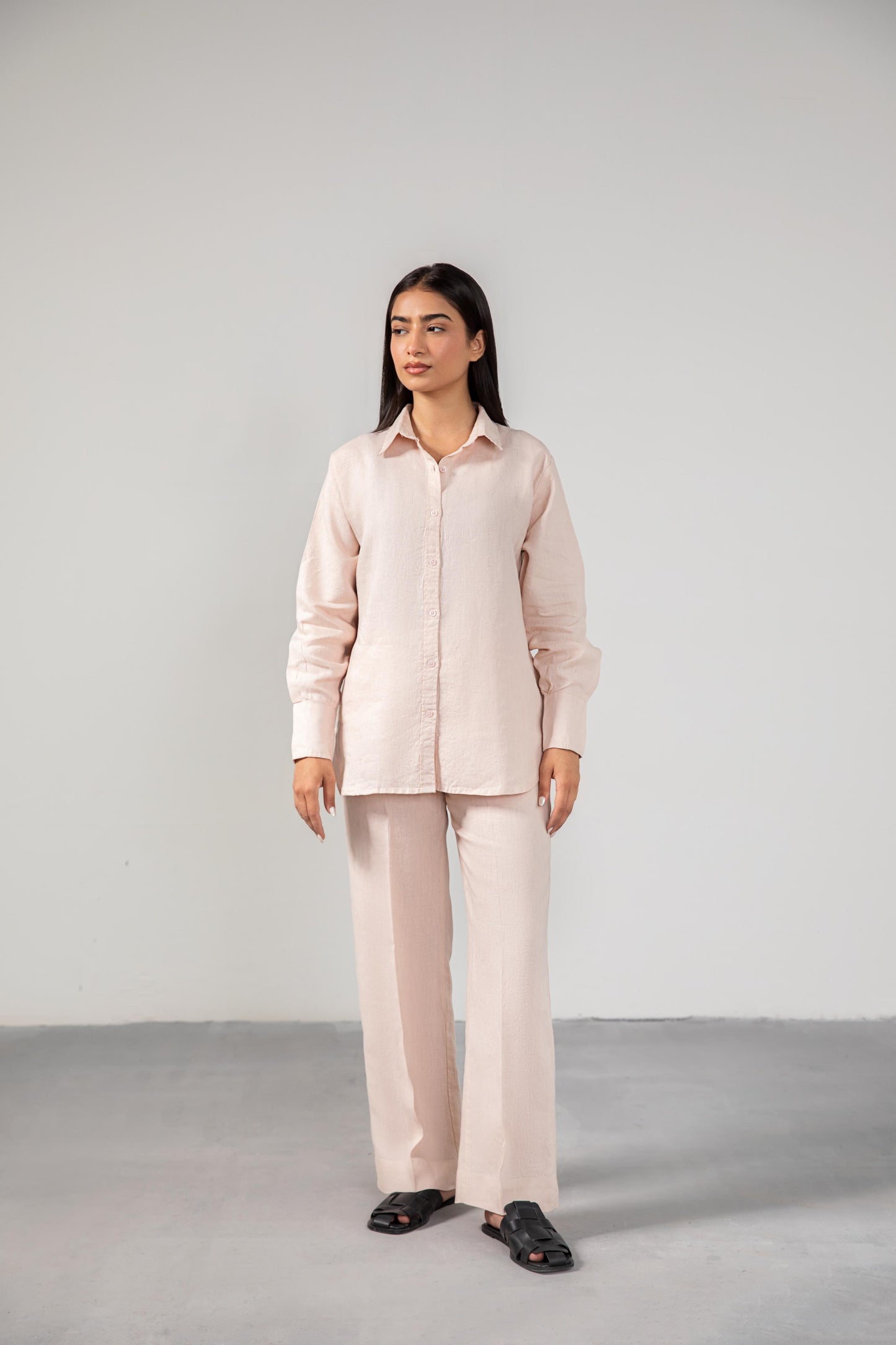 All-Day White Linen Coordset