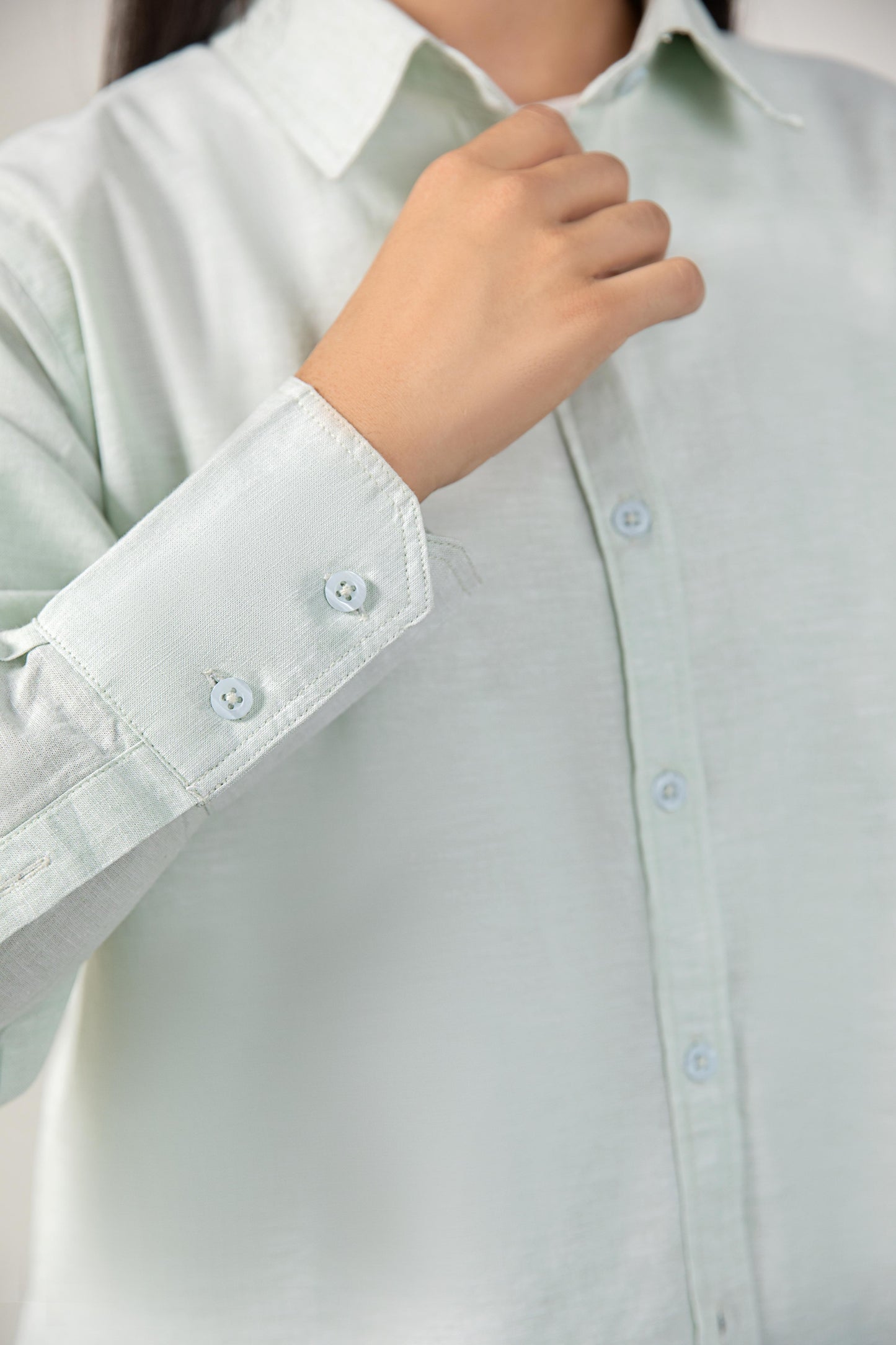 Sea Blue Relaxed Fit Linen Shirt