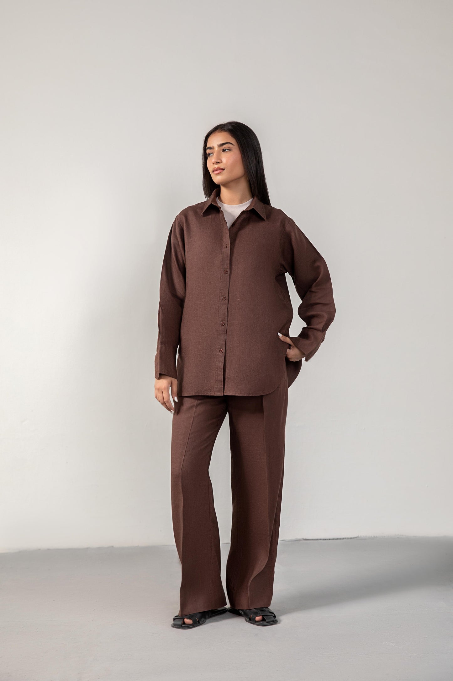 All-Day White Linen Coordset