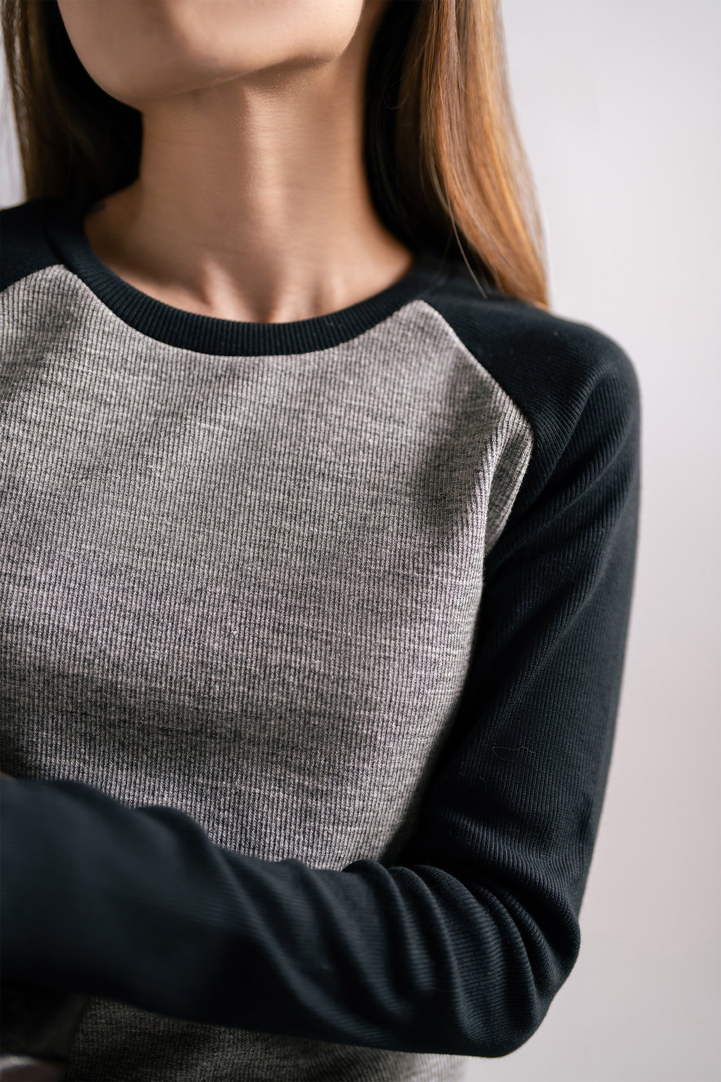 Charcoal Contrast Tee