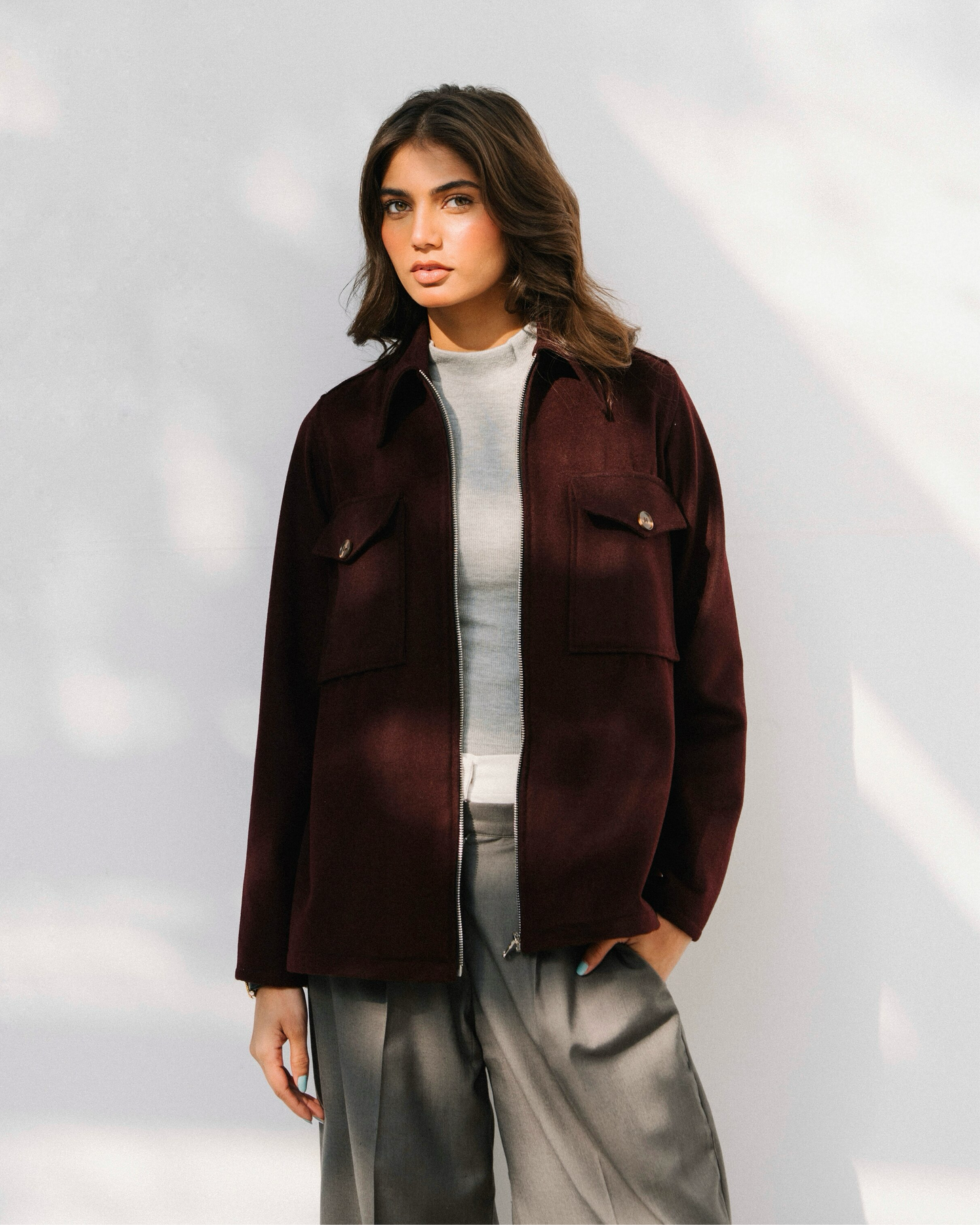 Burgundy Jacket WOOL