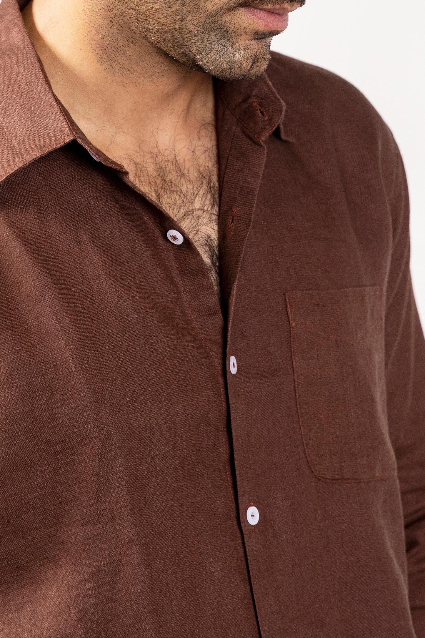 Brown Button down shirt