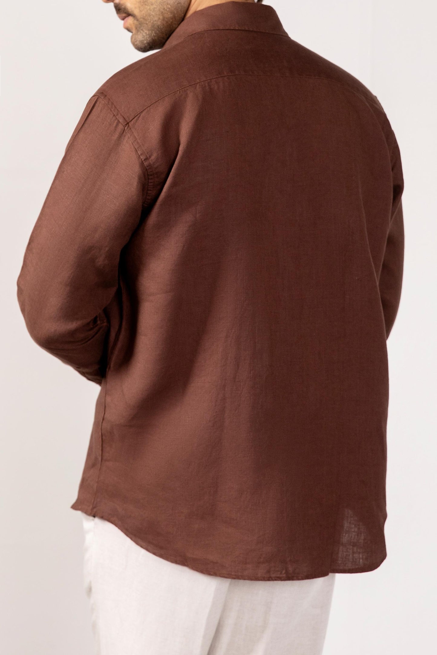 Brown Button down shirt