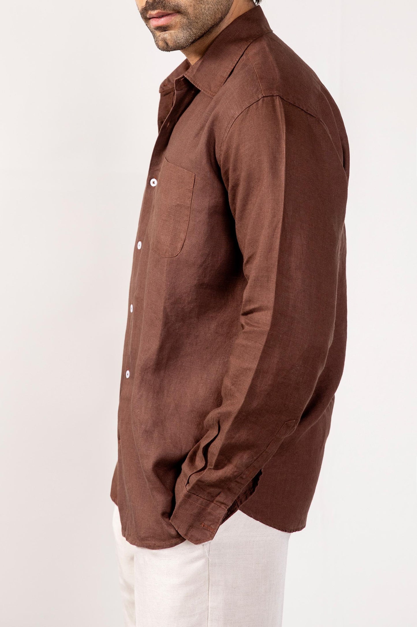 Brown Button down shirt