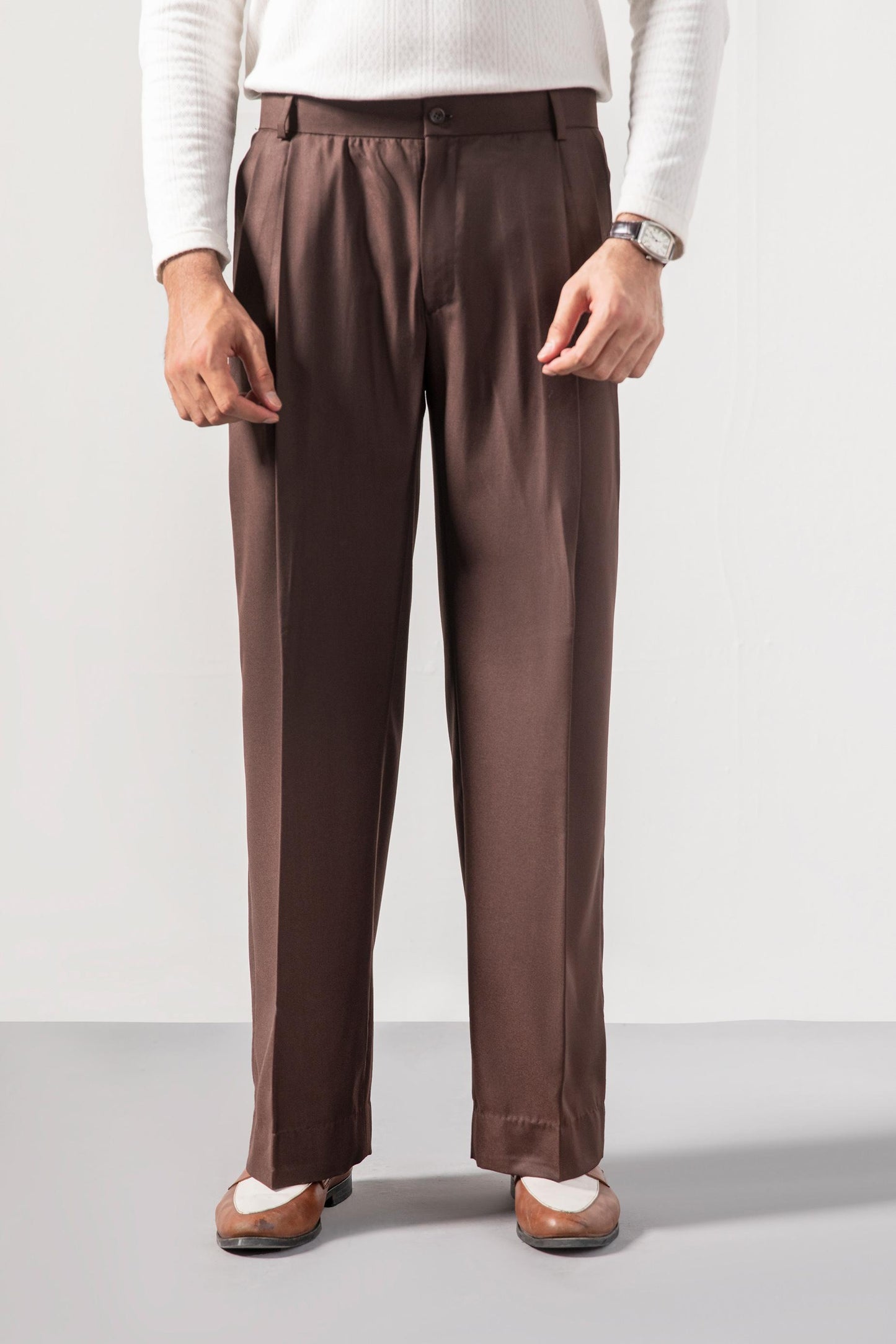 Grey pleated Pants