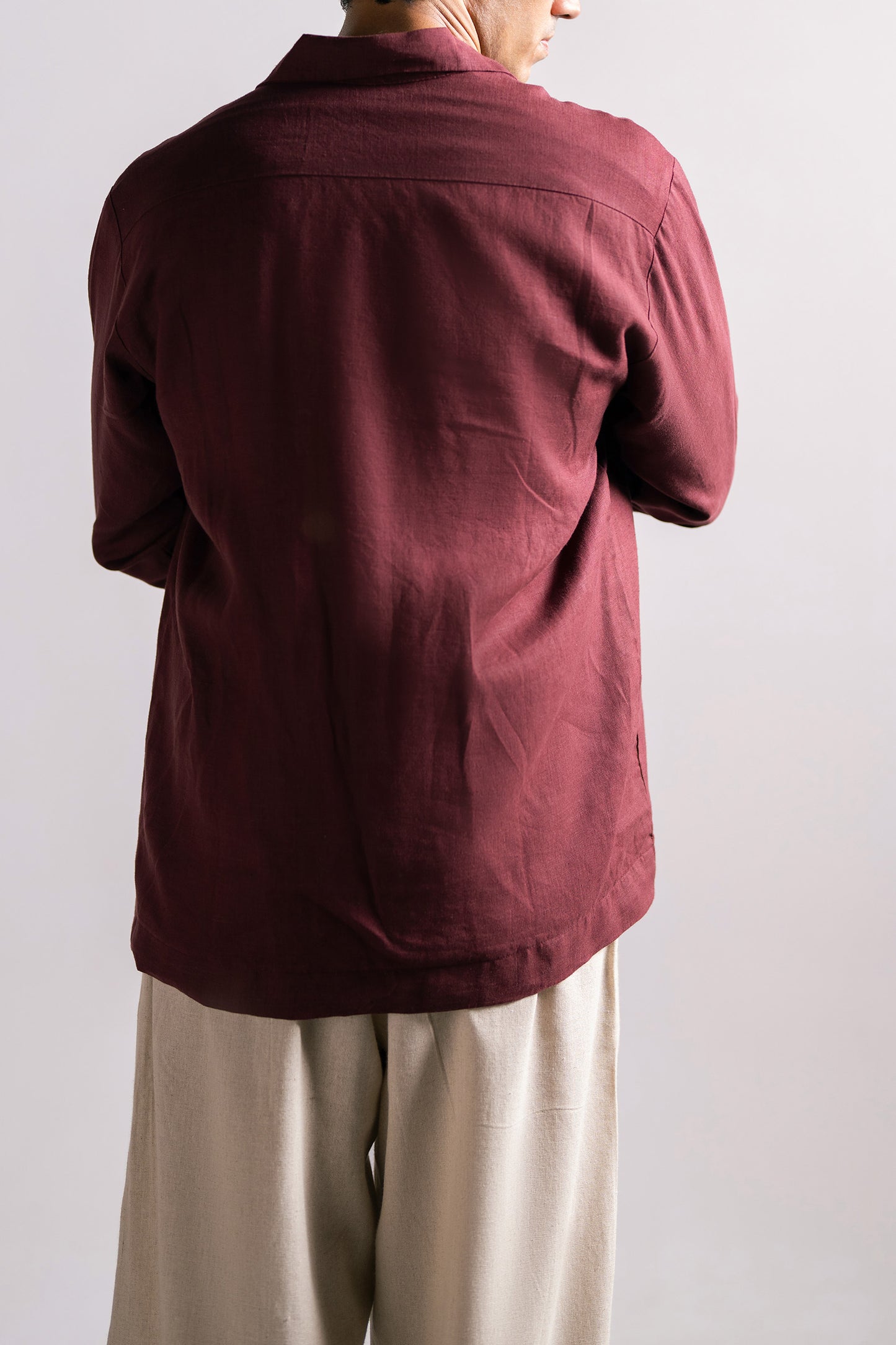 APANESE LINEN OVERSHIRT
