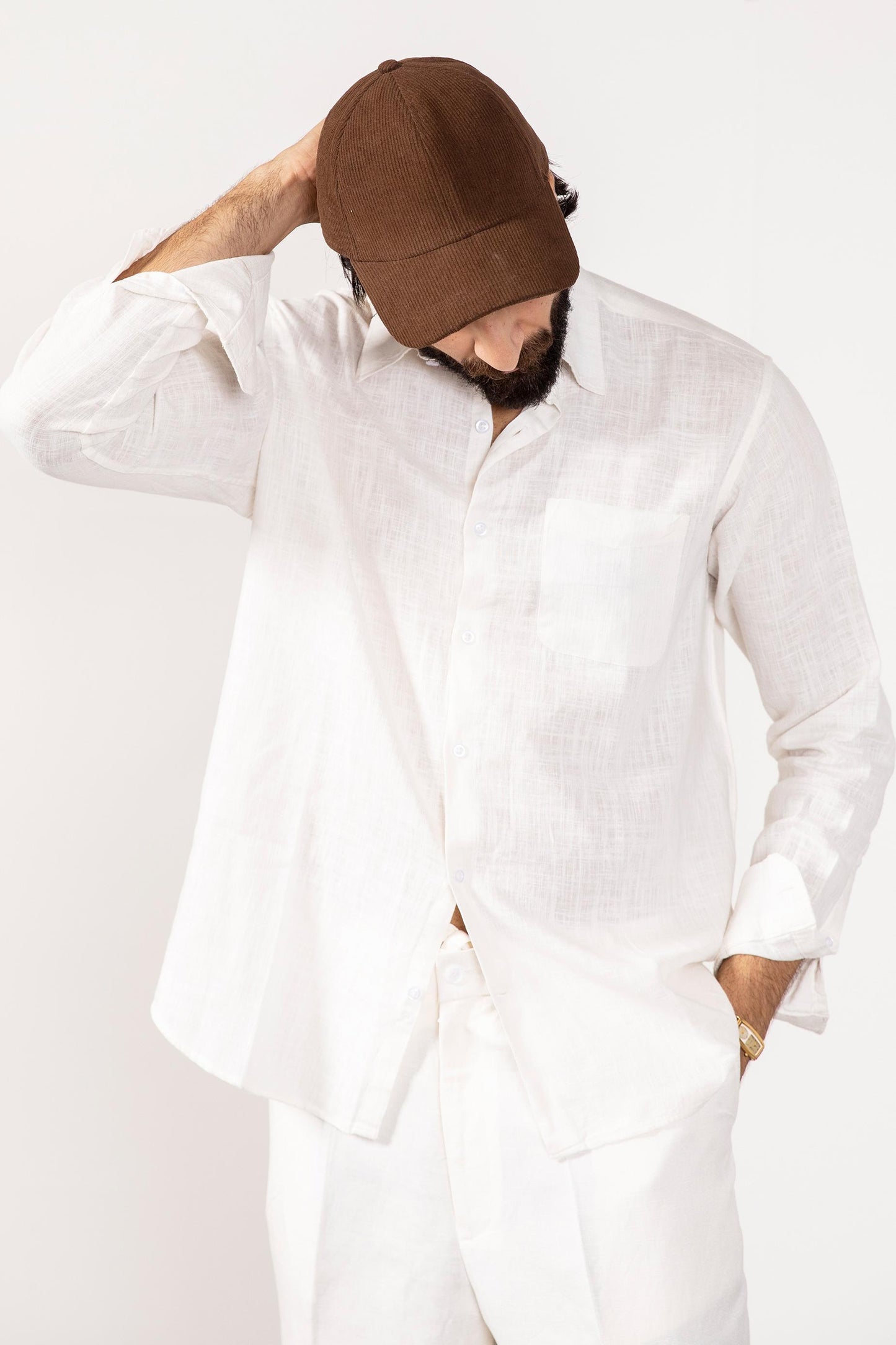 Beige Linen Shirt