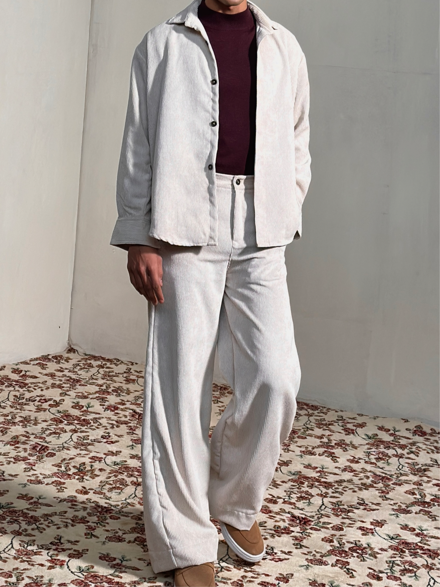 Beige hail Corduroy set