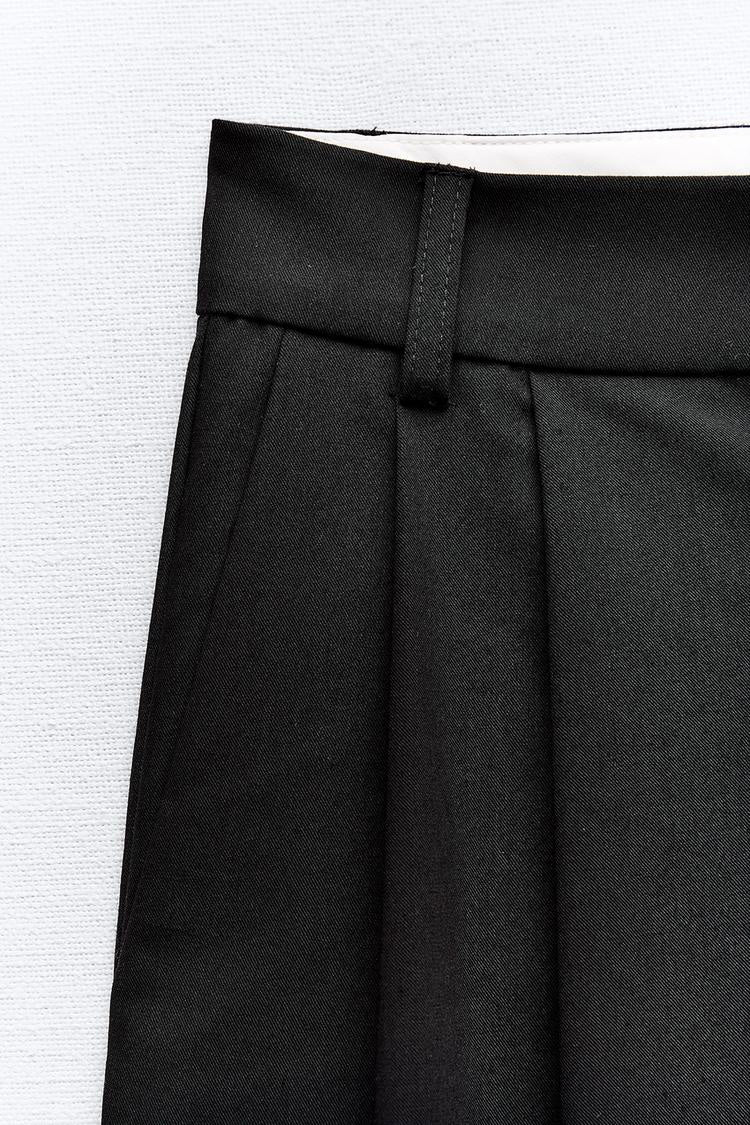 Black Tailored Wide-leg Pant