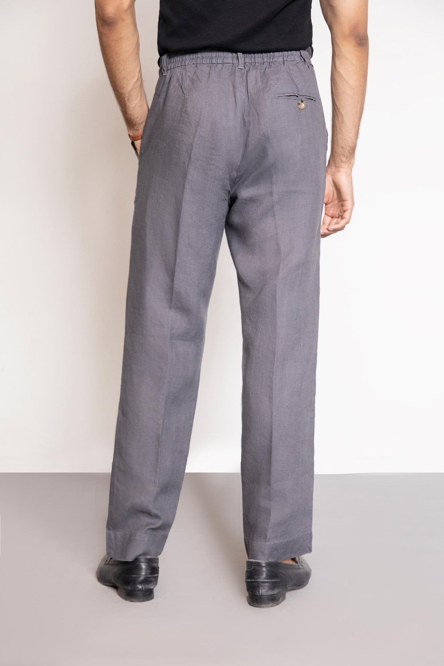 Grey linen trouser