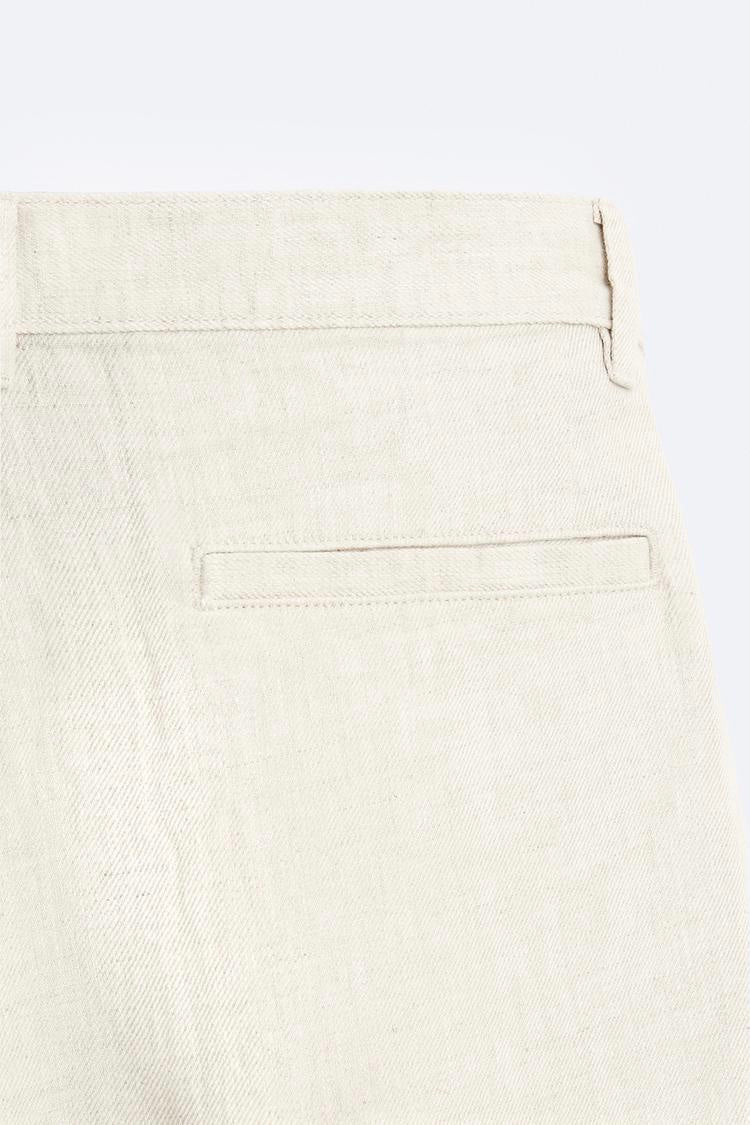 Linen Blended Straight fit Pant