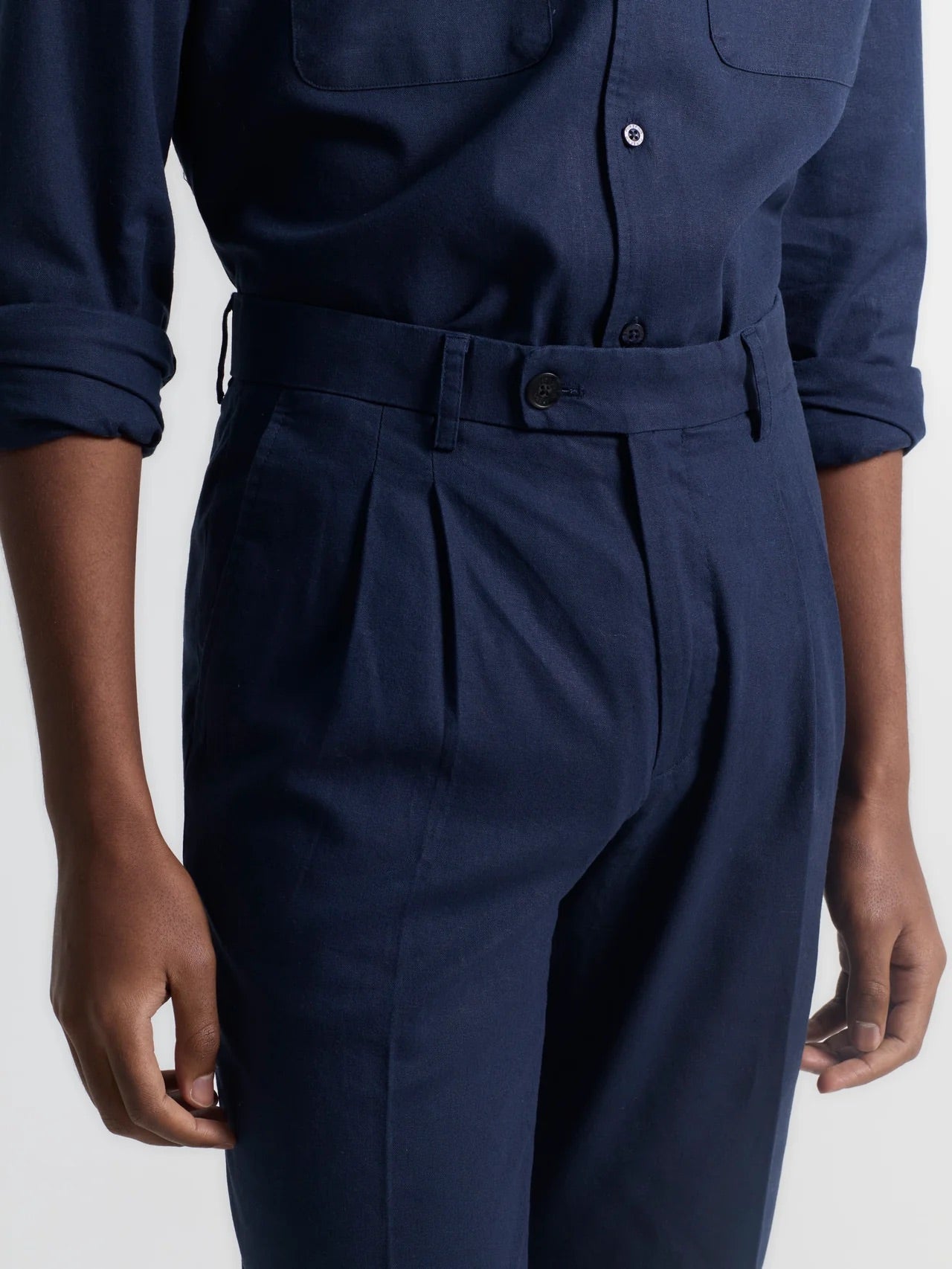 Navy Linen Coordset
