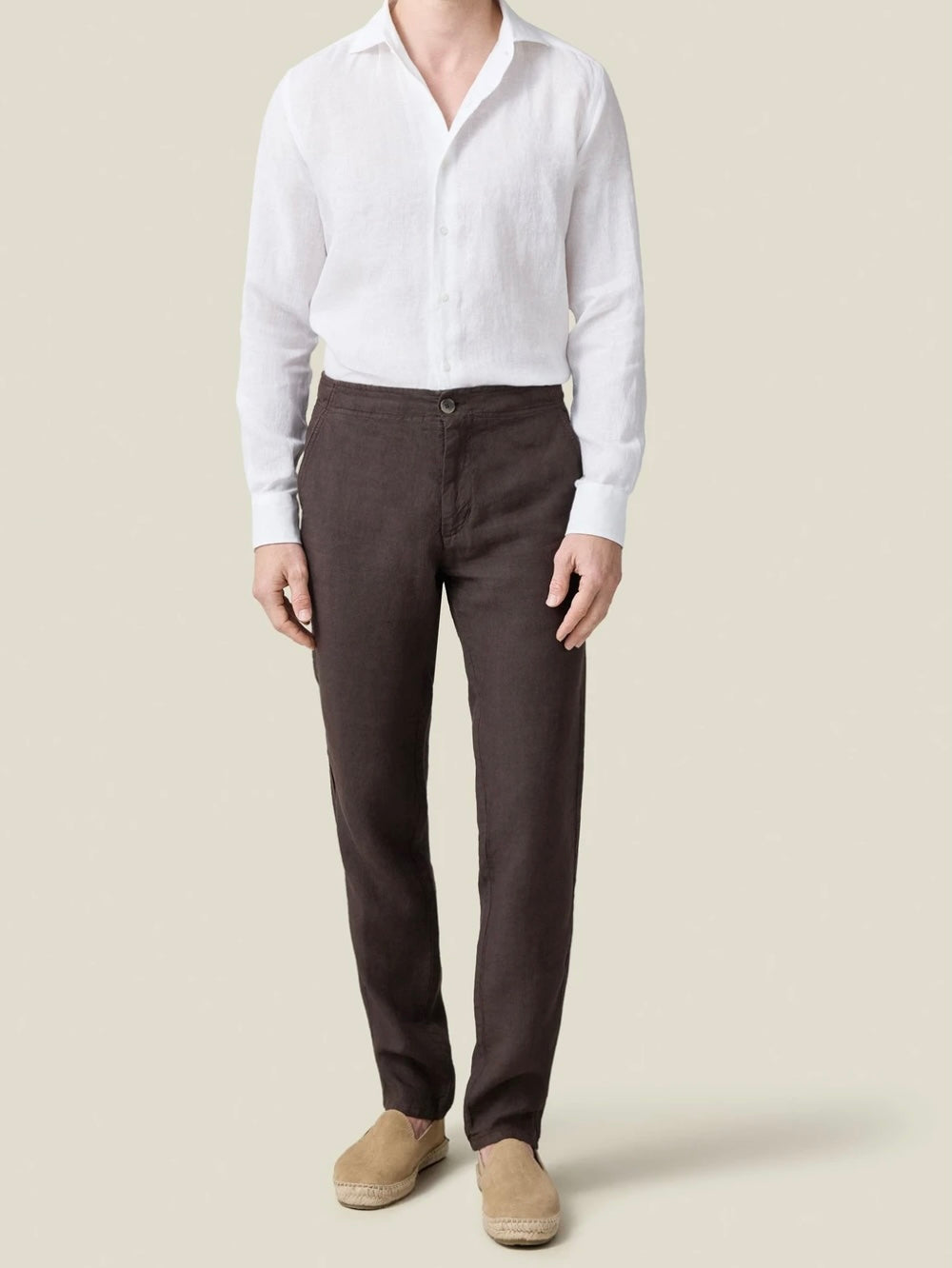 Brown linen Trouser