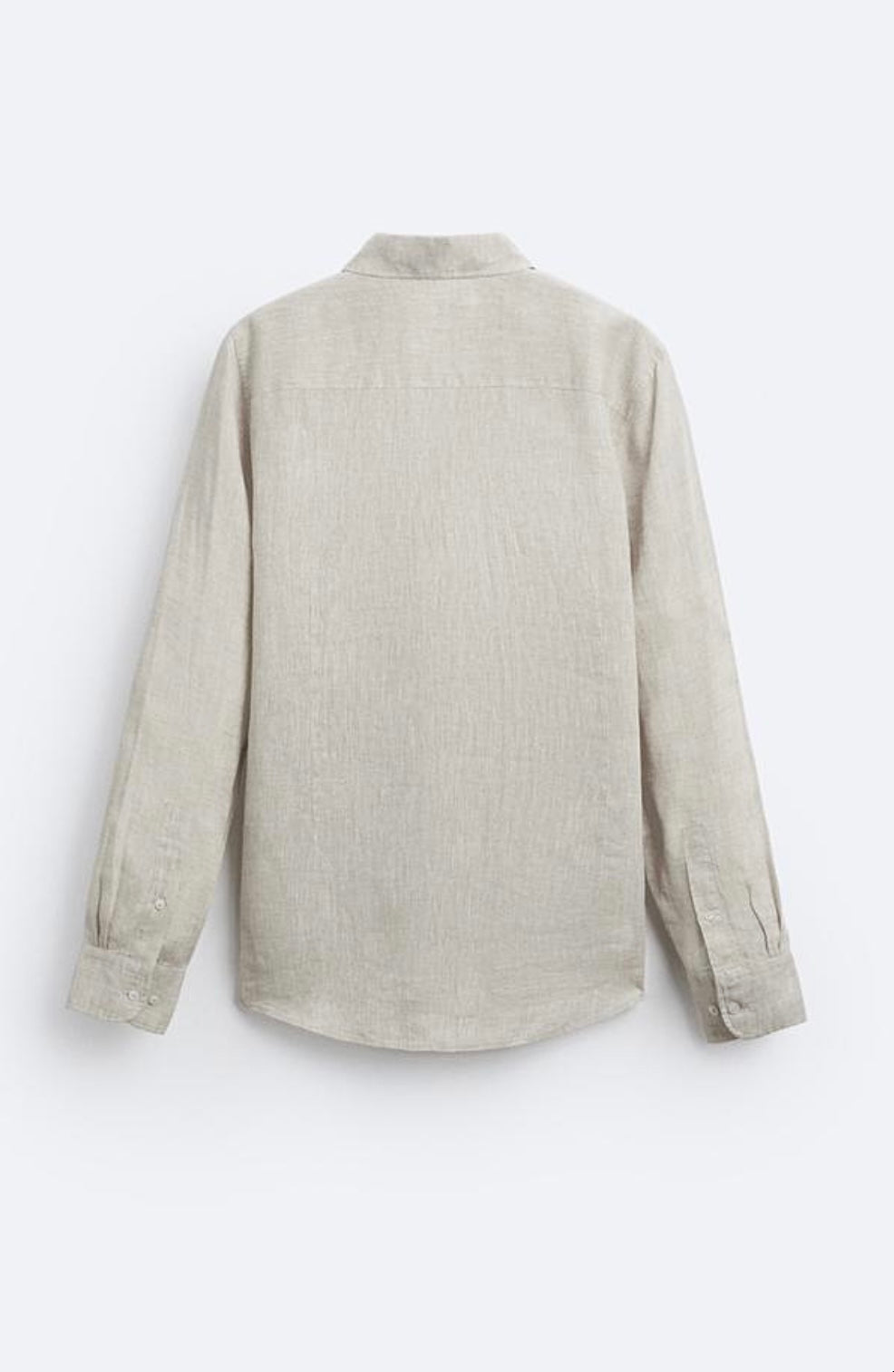 Beige Linen Button down shirt