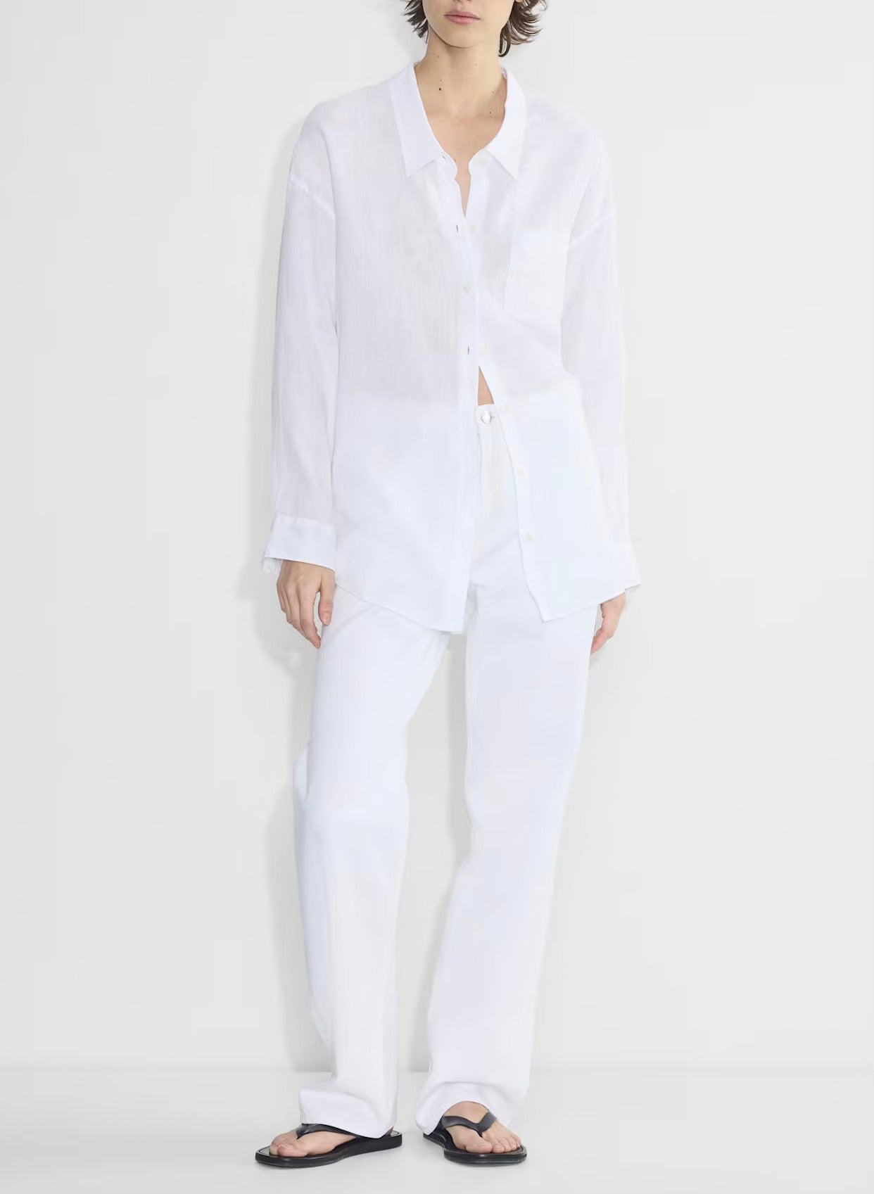 All-Day White Linen Coordset