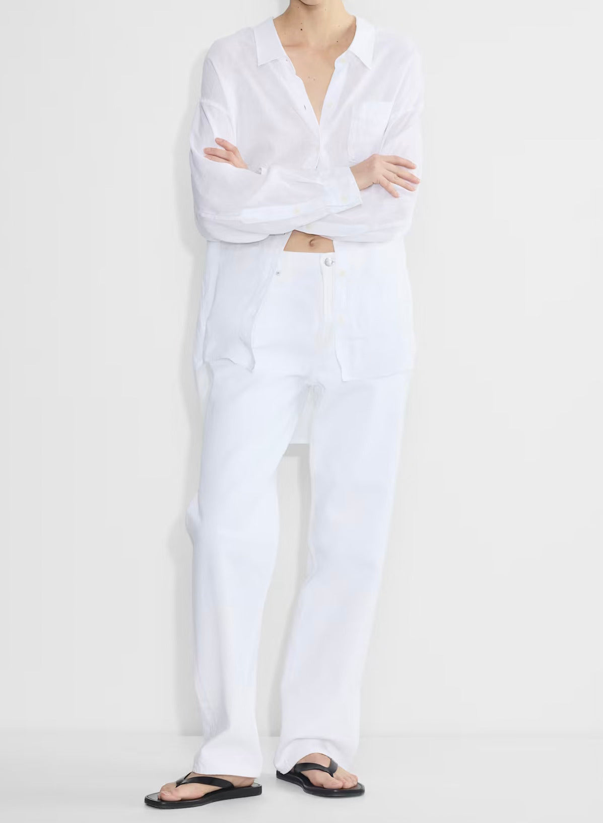 All-Day White Linen Coordset