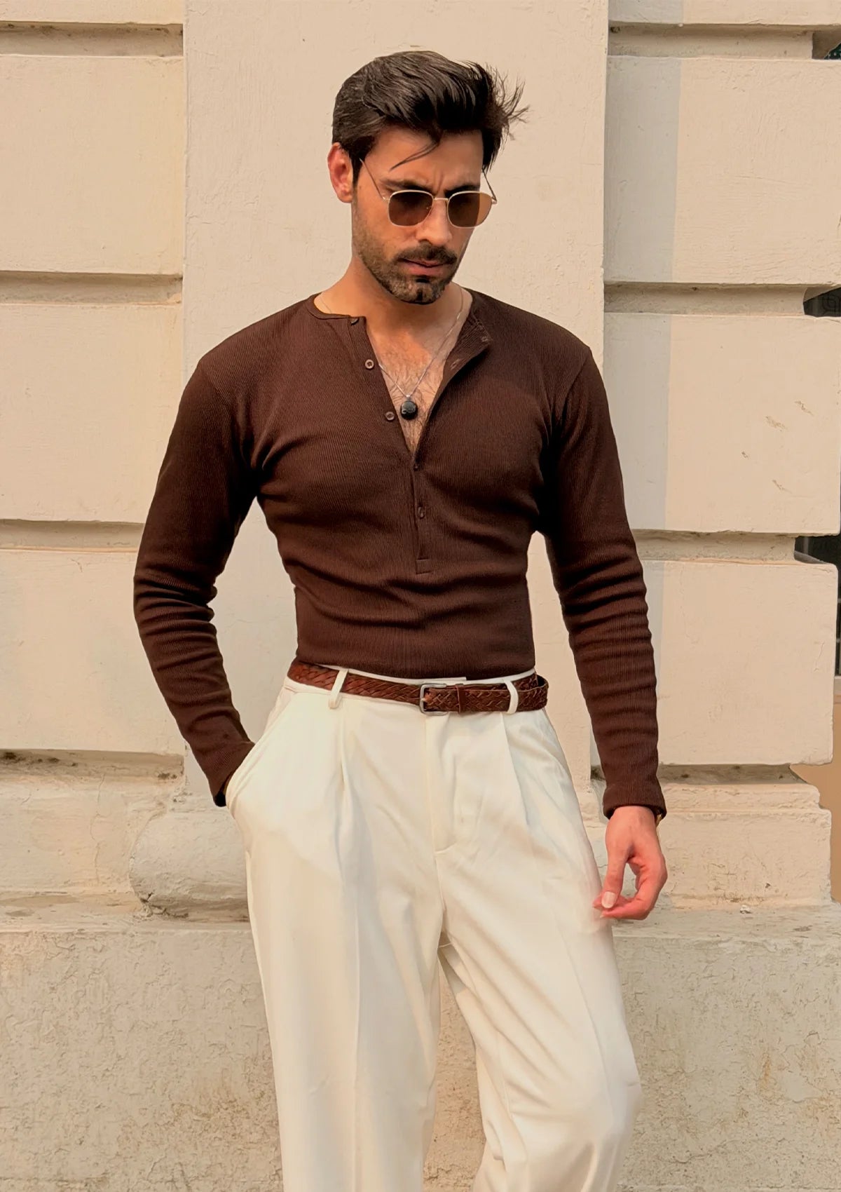 Black Rib Henley