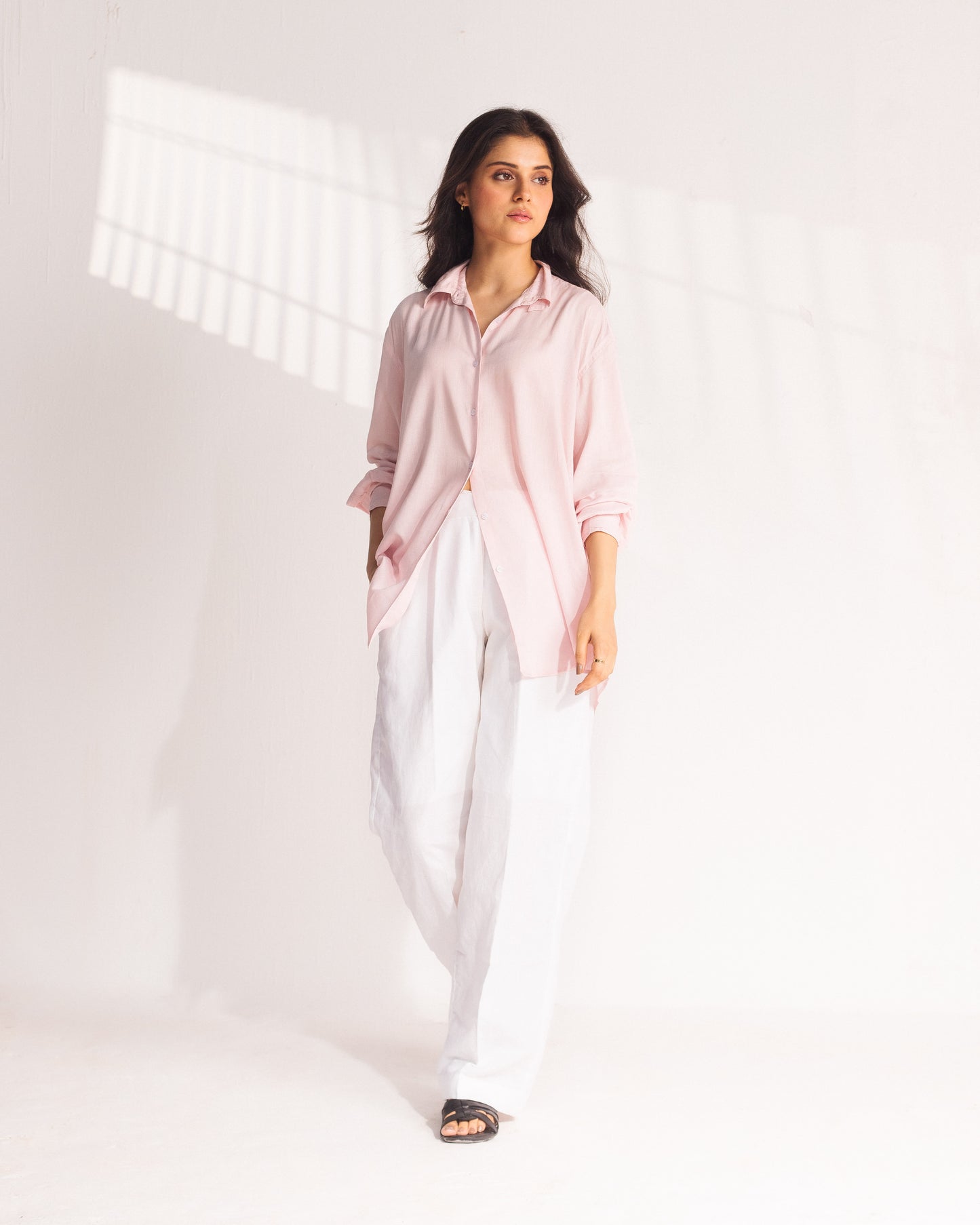 SOFT PINK LINEN SHIRT