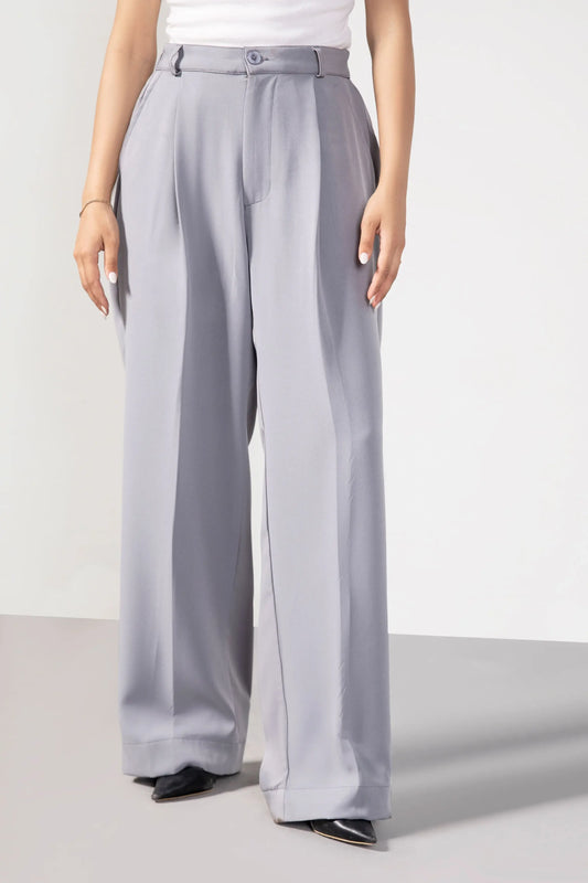 Grey Korean Blended pants