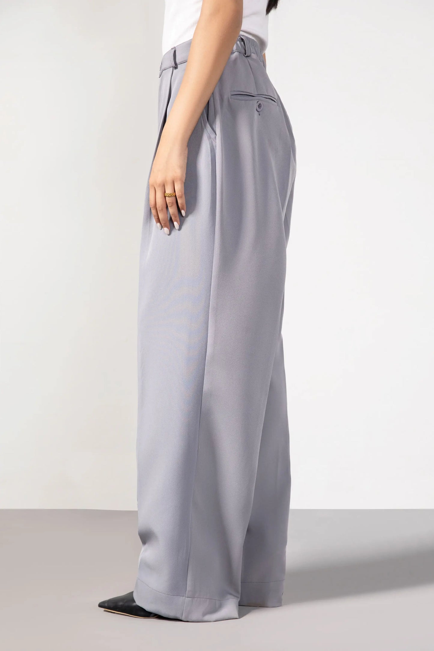 Grey Korean Blended pants