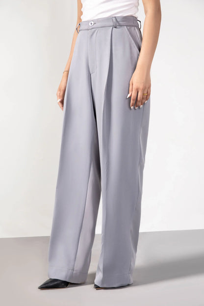 Grey Korean Blended pants