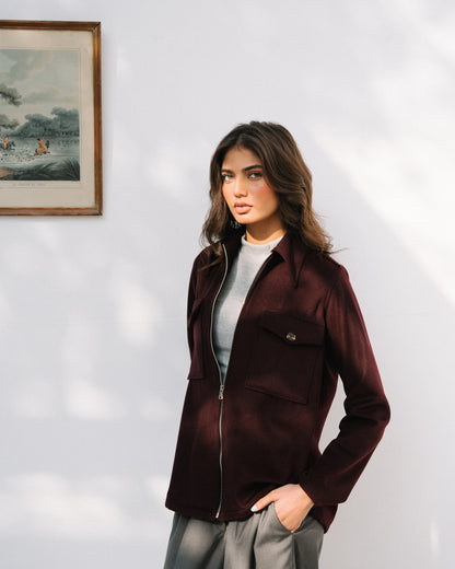 Burgundy Jacket WOOL