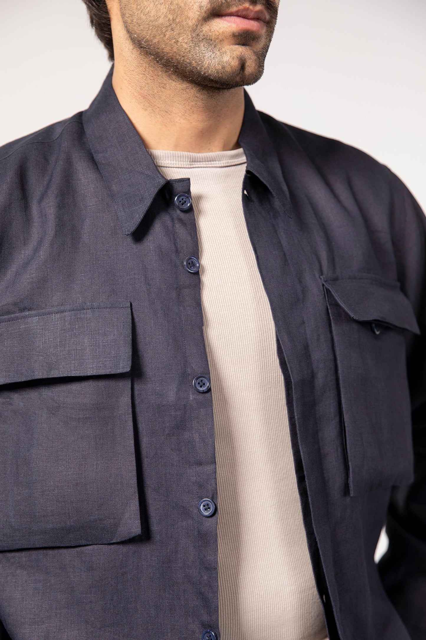 Navy Overshirt