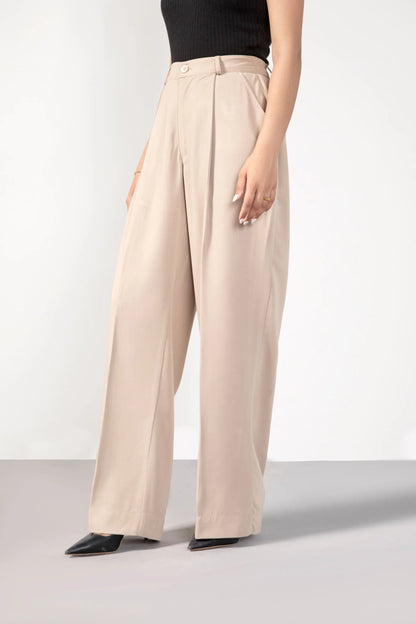 Beige Korean Blended pants