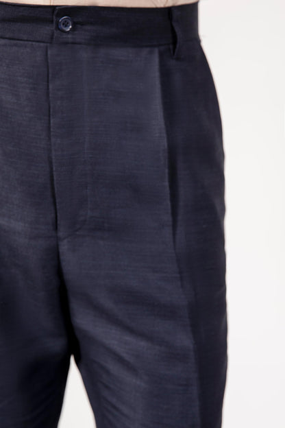 Navy linen pants