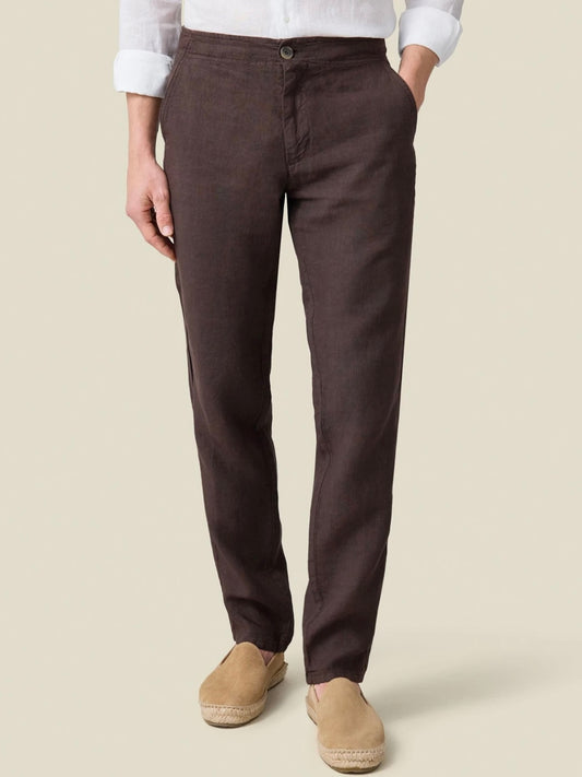 Brown linen Trouser