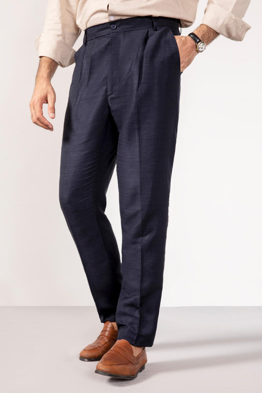 Navy linen pants