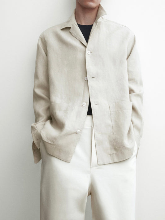 Summer Linen Blend Overshirt