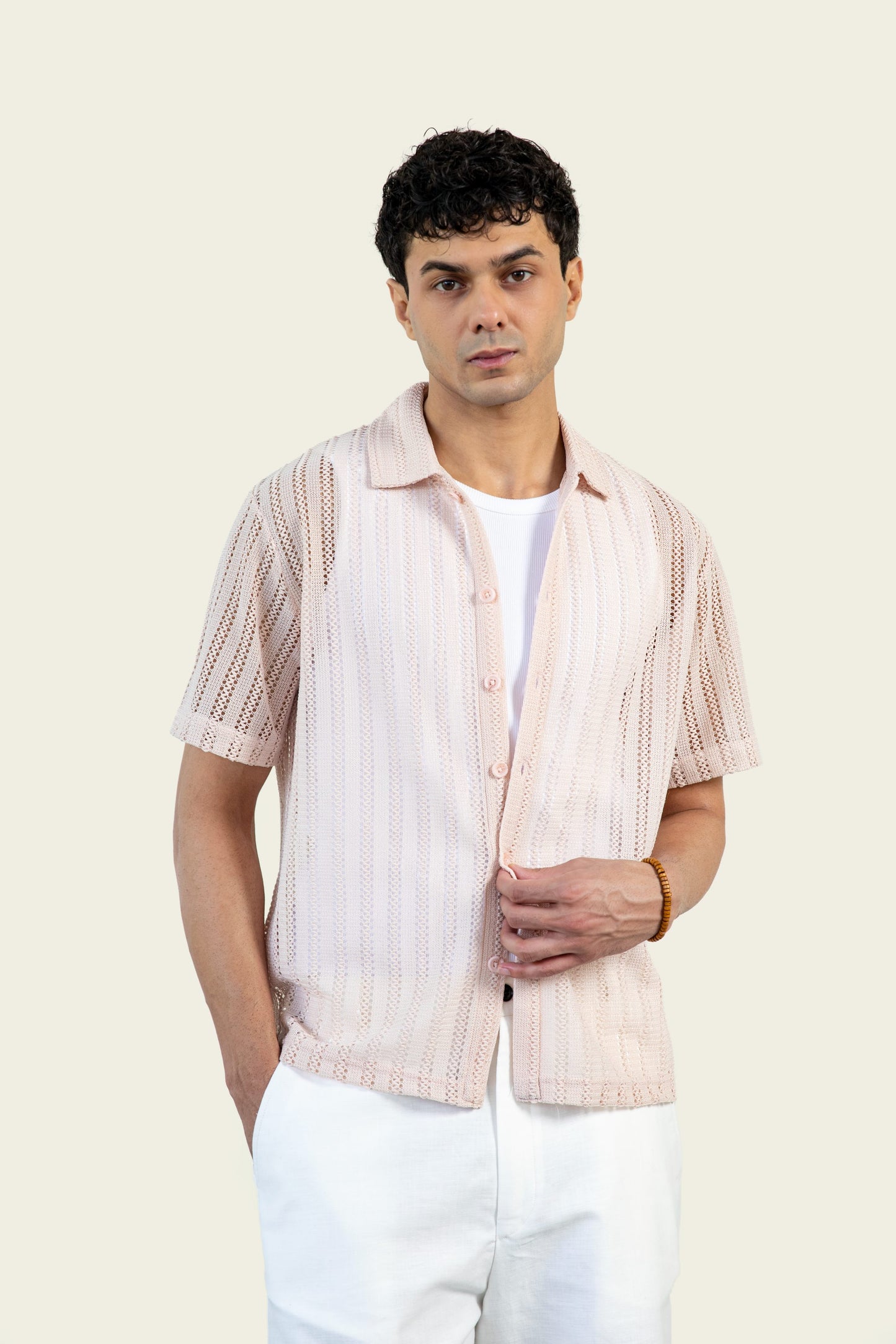 Mesh Knitted Shirt