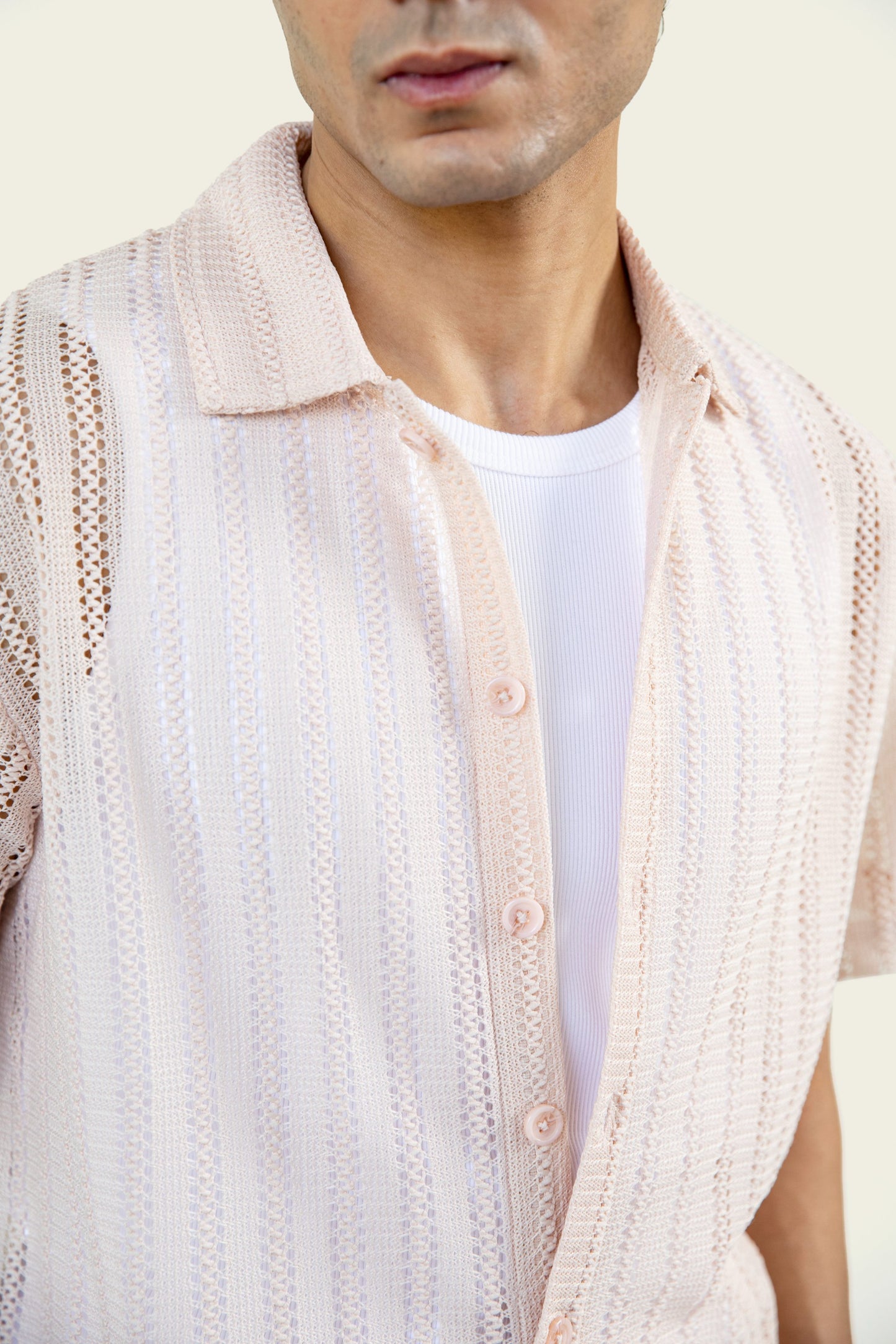 Mesh Knitted Shirt