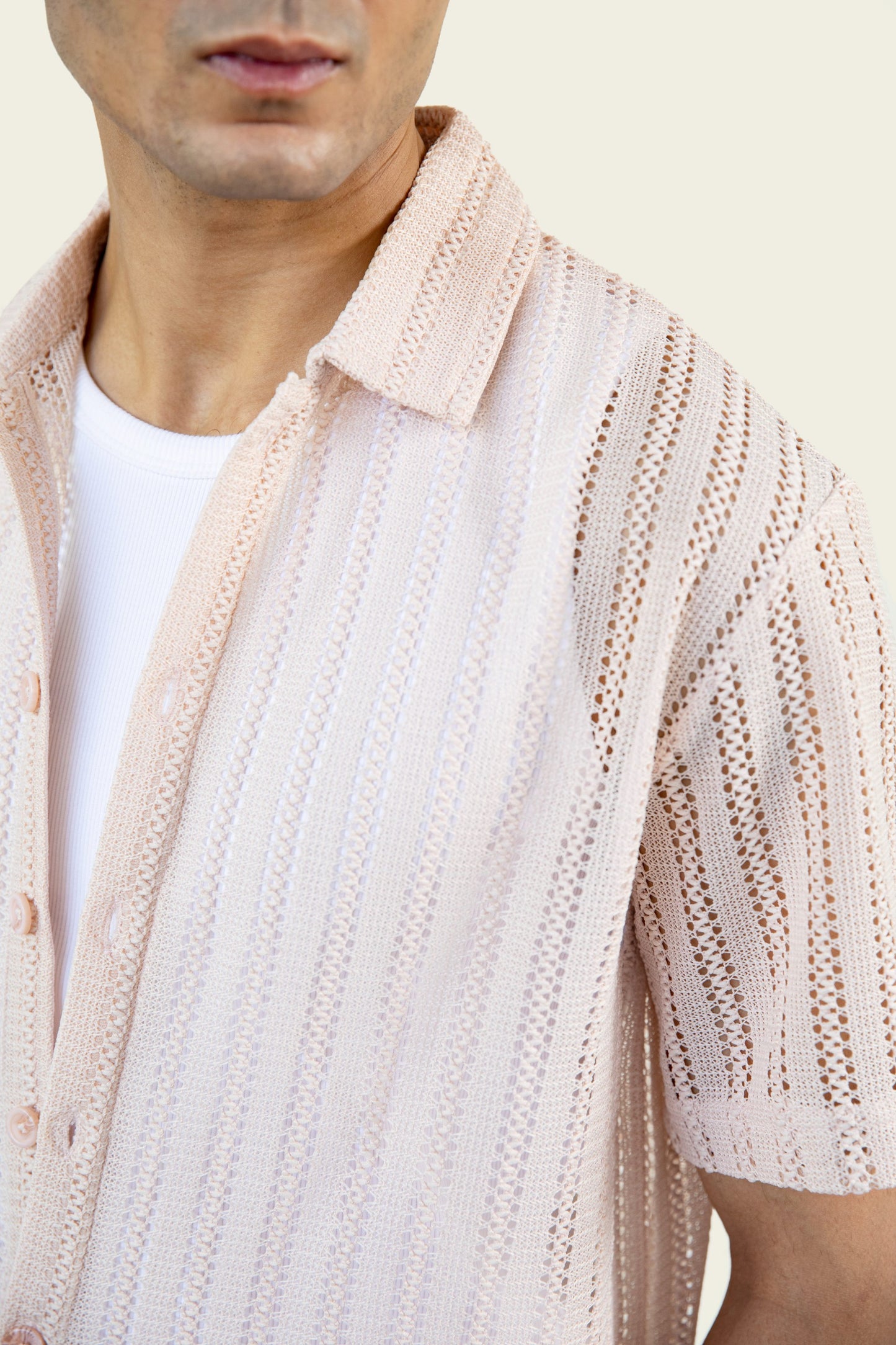 Mesh Knitted Shirt
