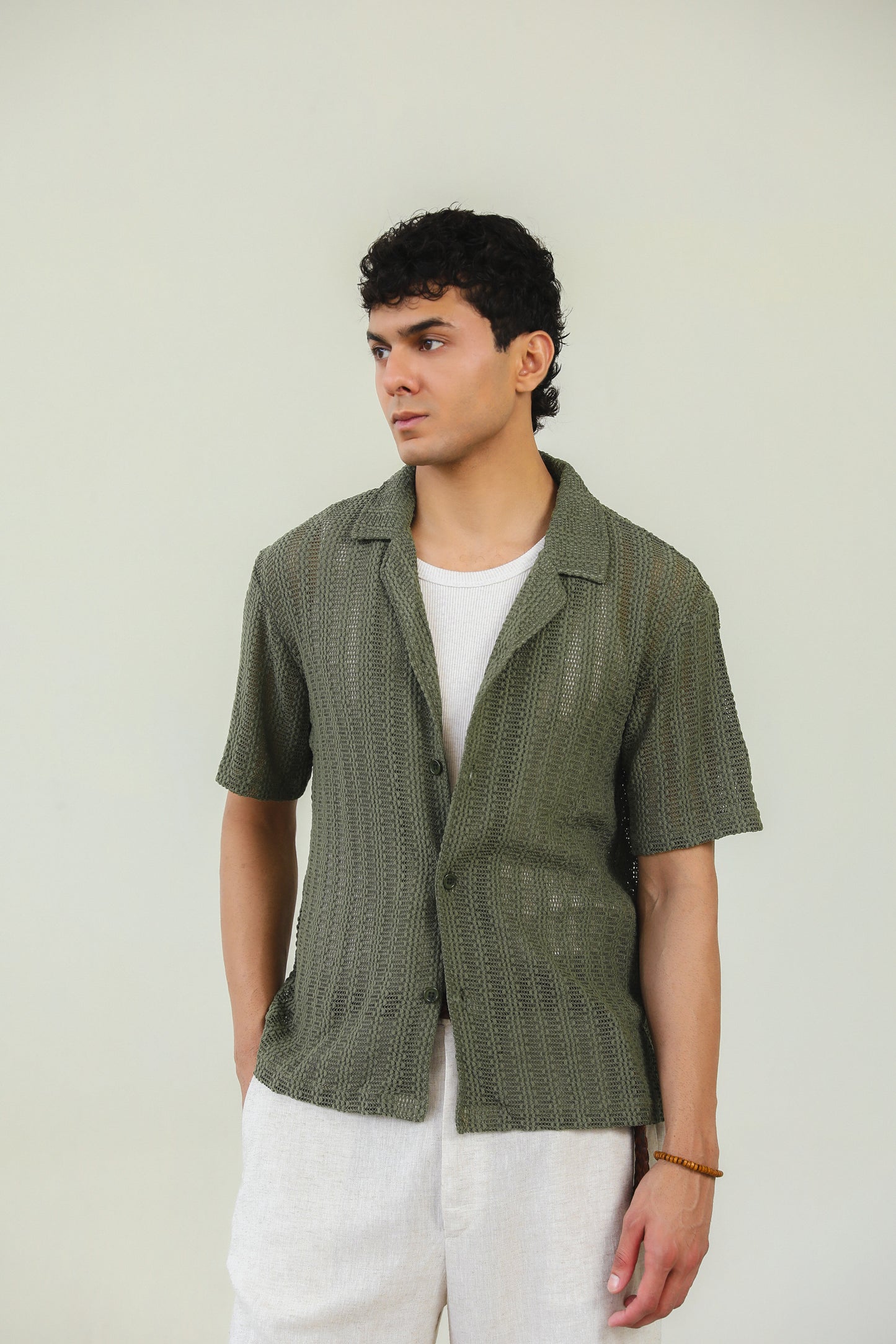 Mesh Knitted Shirt