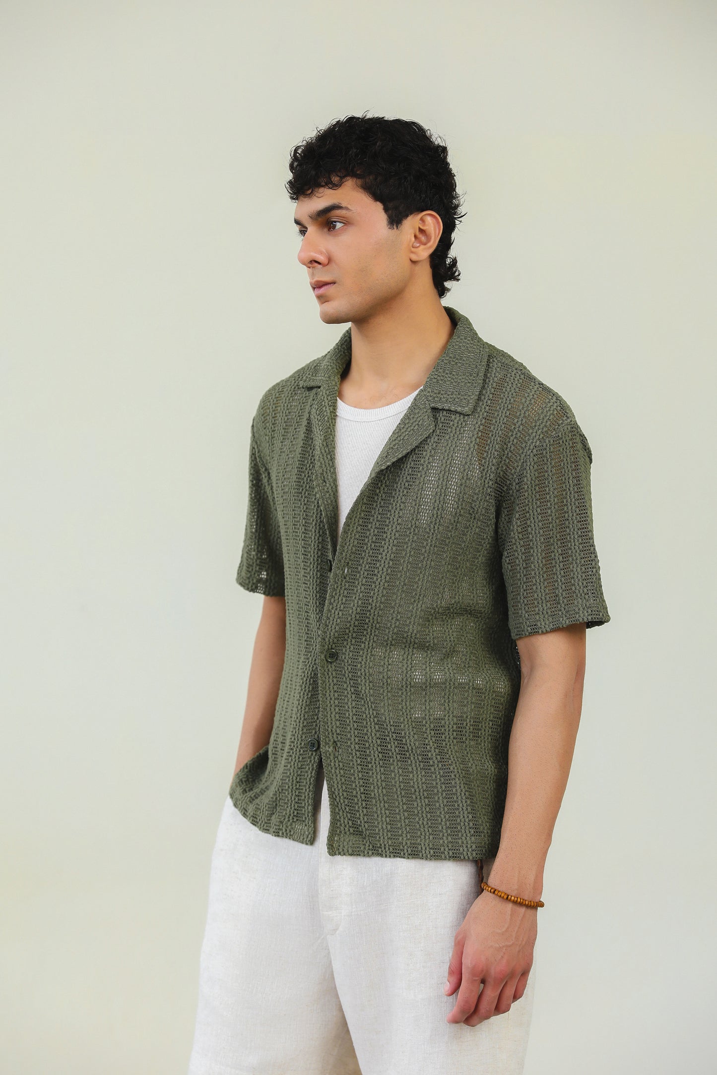 Mesh Knitted Shirt