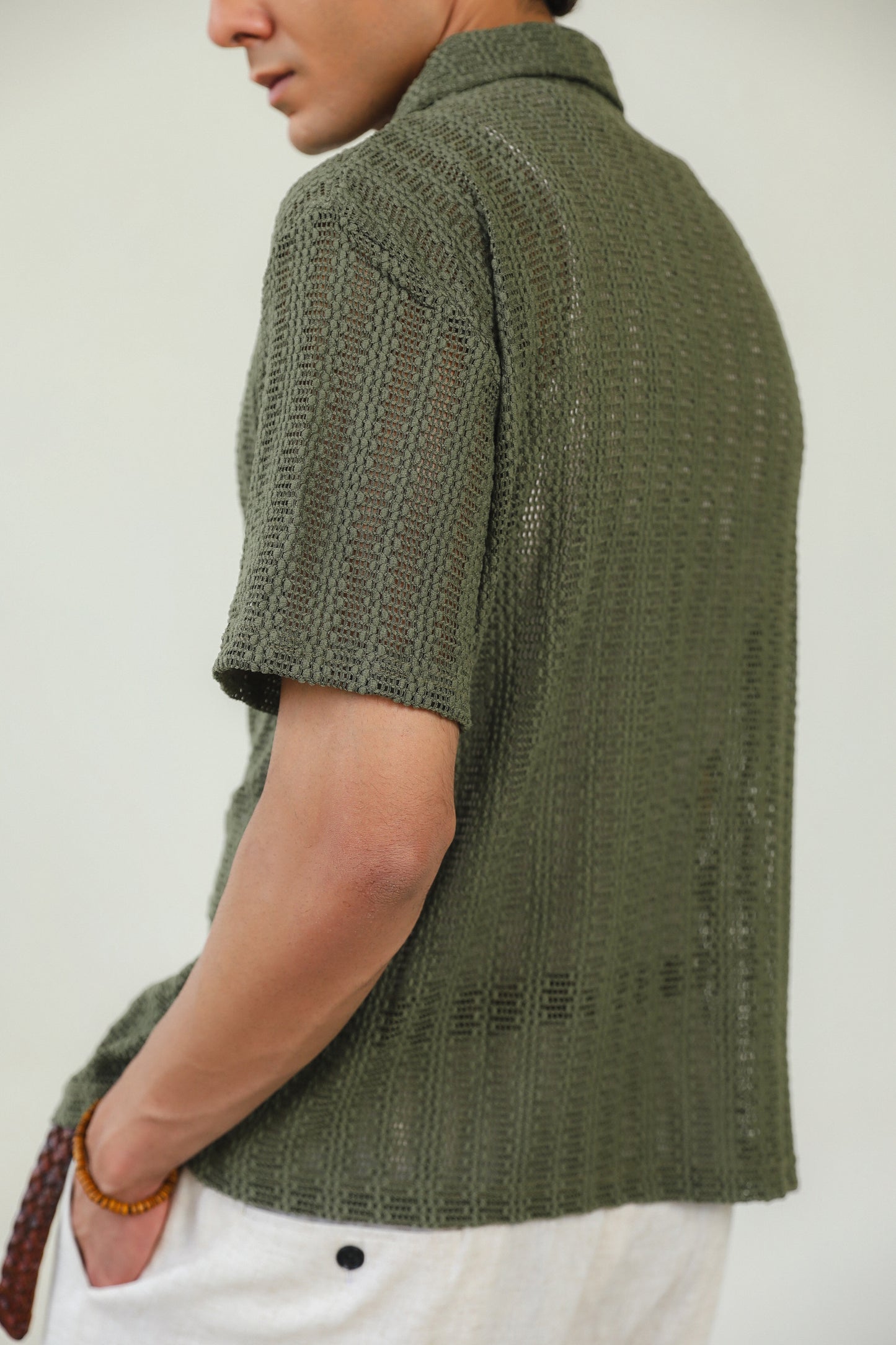Mesh Knitted Shirt
