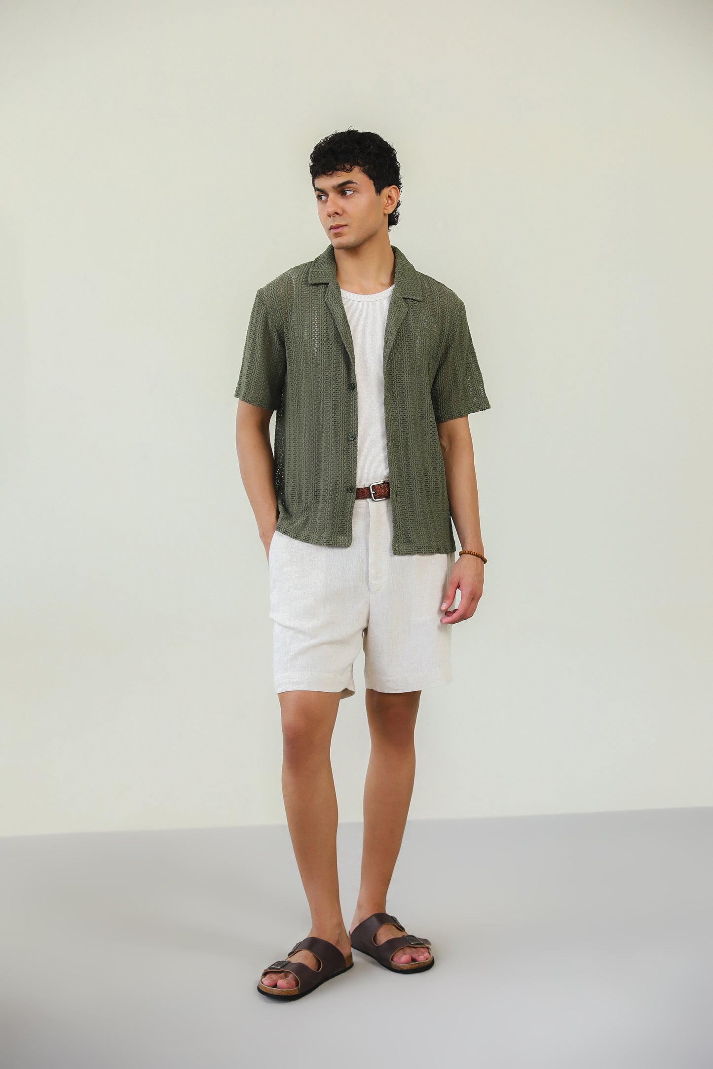 Mesh Knitted Shirt