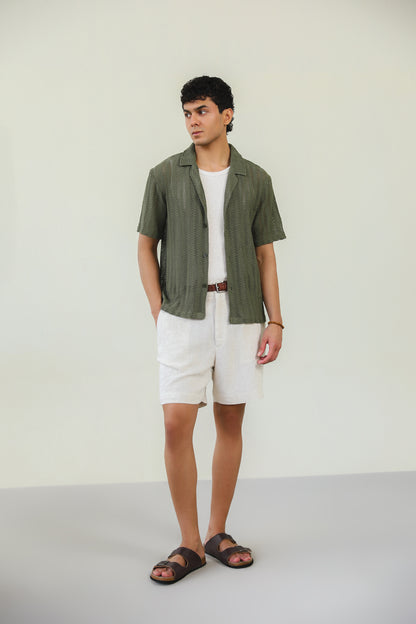 Mesh Knitted Shirt