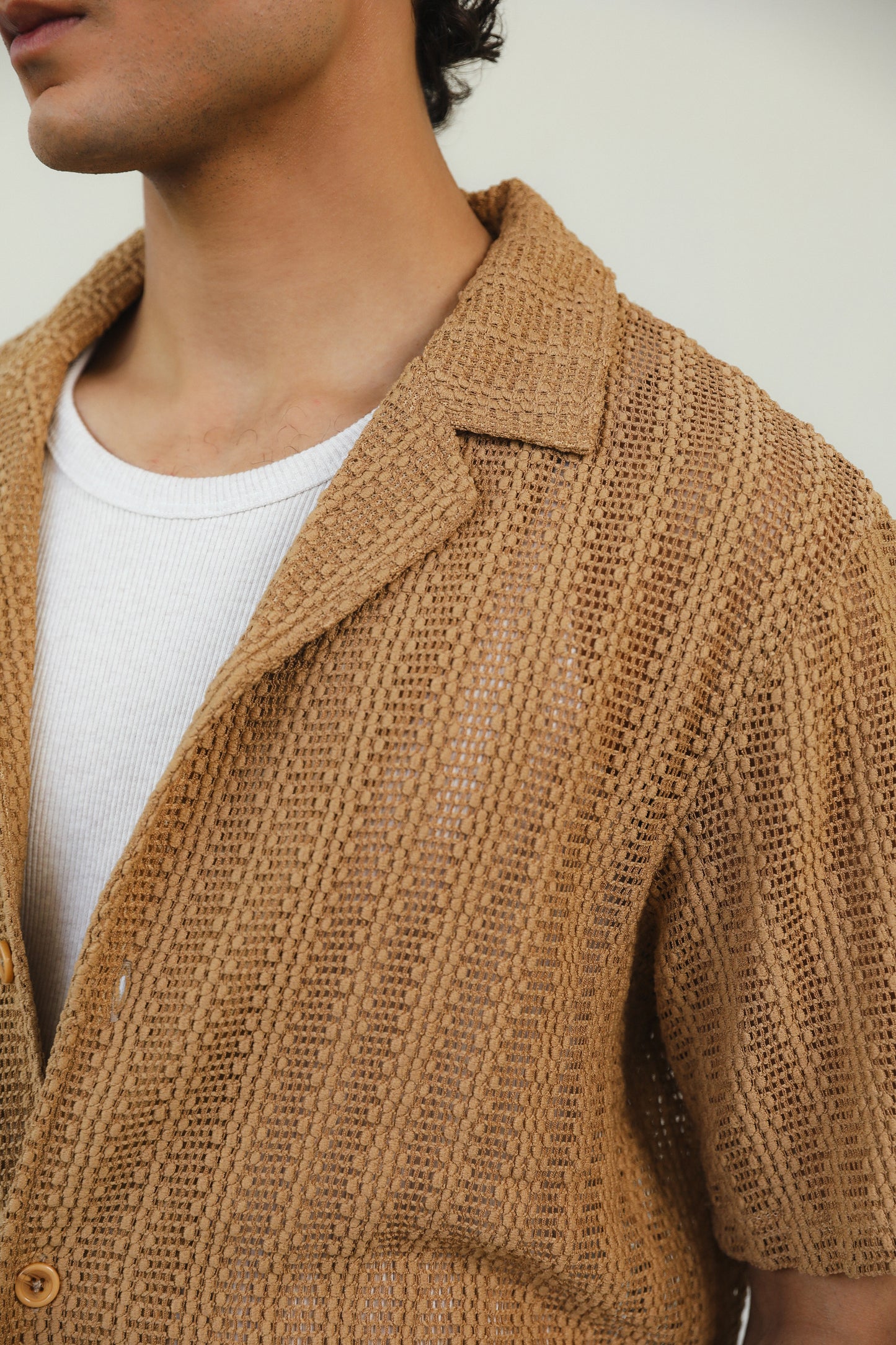 Mesh Knitted Shirt