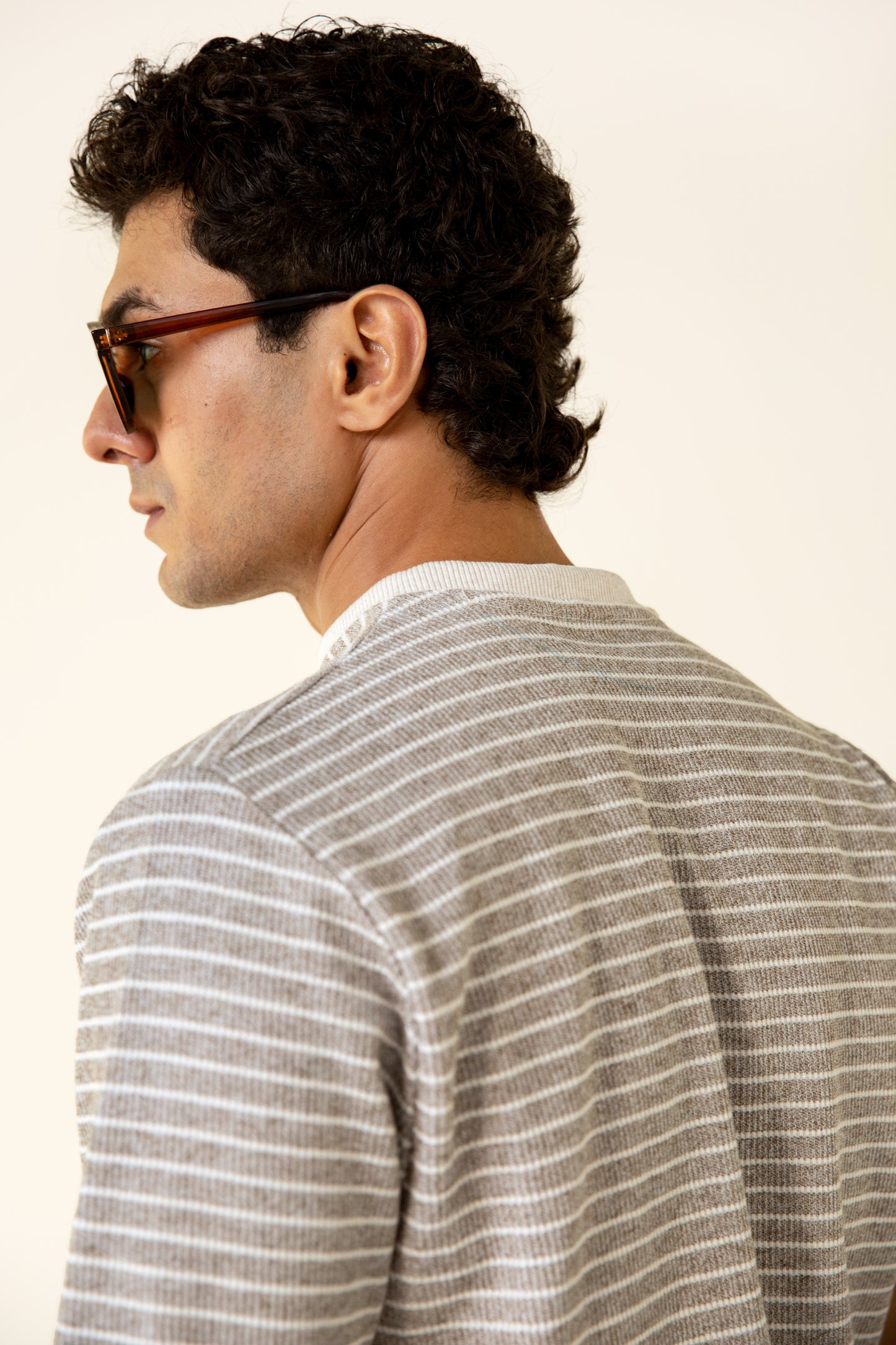 Beige Knitted Tee