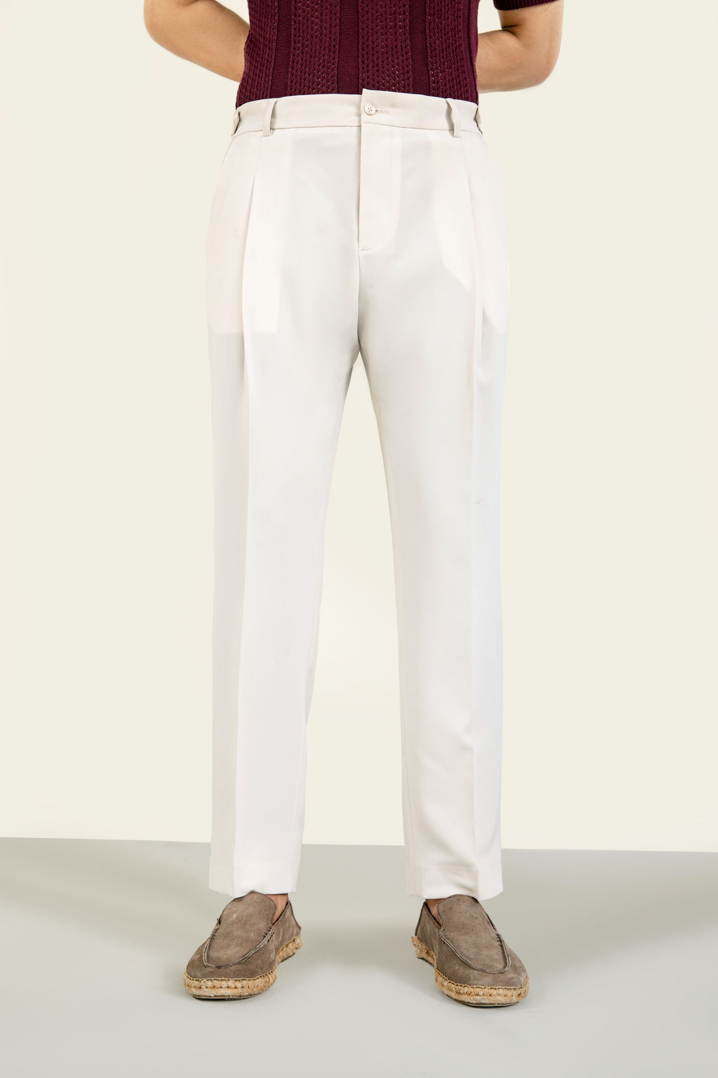 Slate Pleated Pants