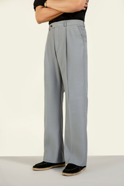 Grey UNO Pleated Pants