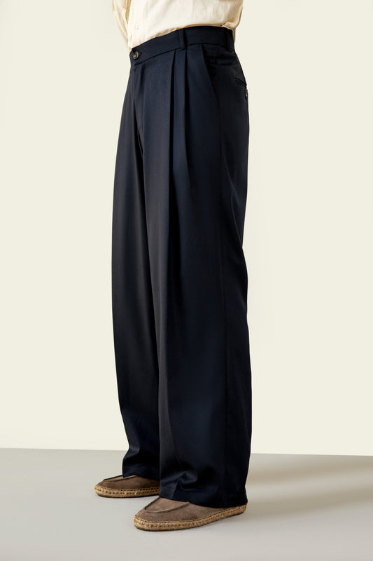 Navy Tailored Pants