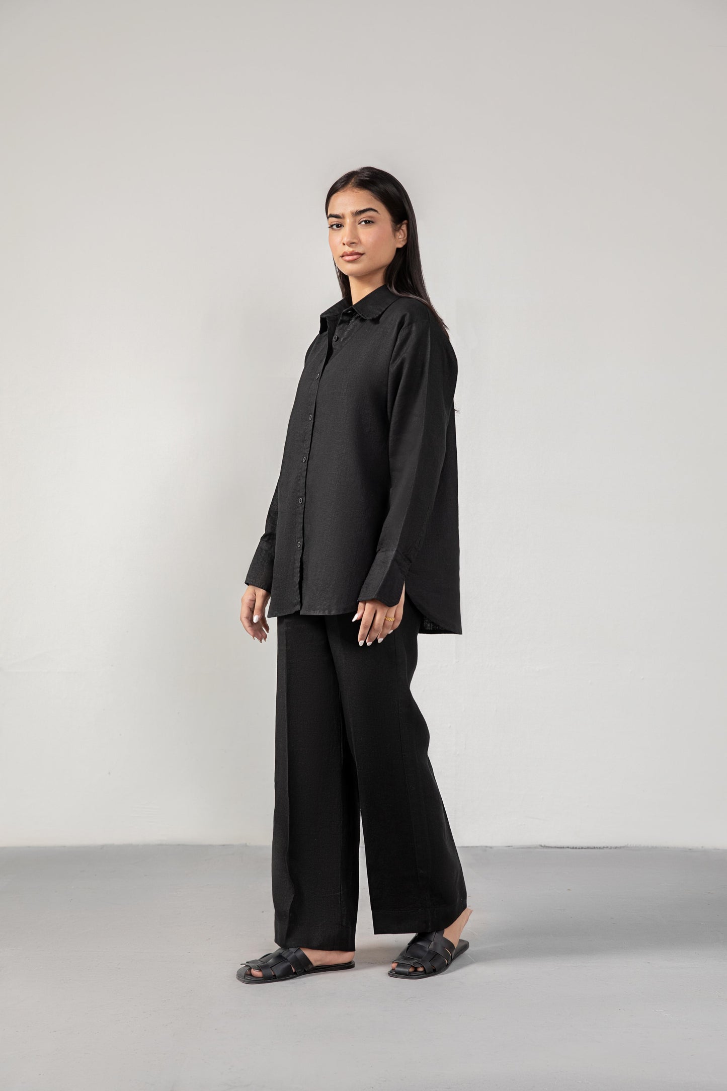Noir Linen Co-ord Set