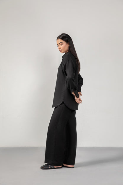 Noir Linen Co-ord Set